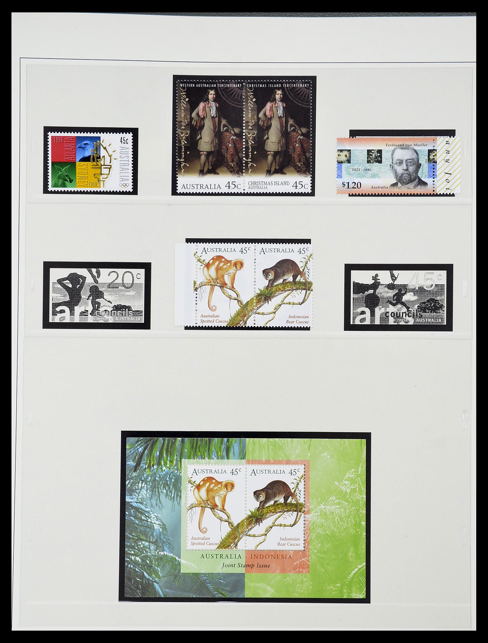 34560 097 - Postzegelverzameling 34560 Engelse gebieden in de stille Zuidzee 1840