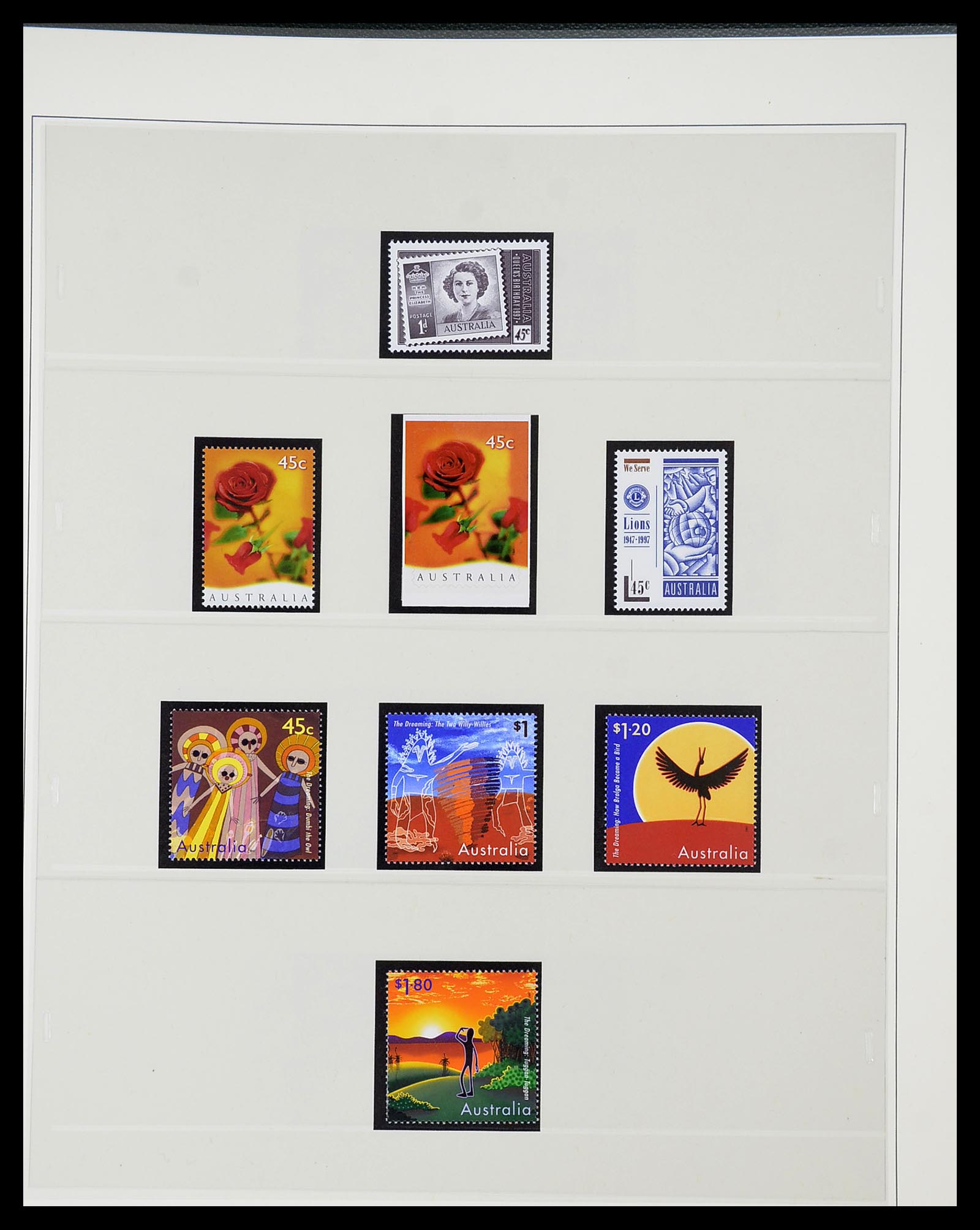 34560 107 - Postzegelverzameling 34560 Engelse gebieden in de stille Zuidzee 1840