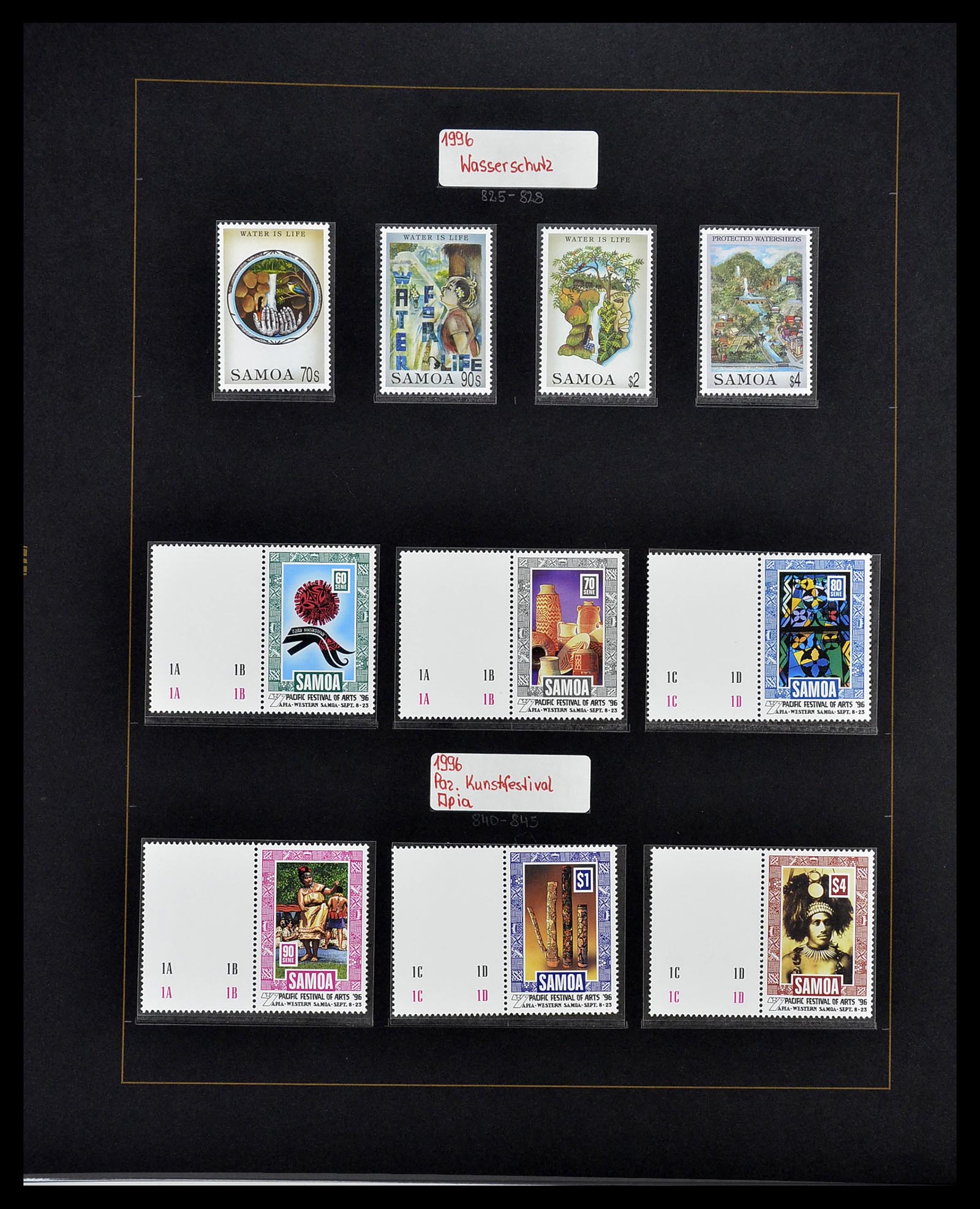34560 546 - Postzegelverzameling 34560 Engelse gebieden in de stille Zuidzee 1840