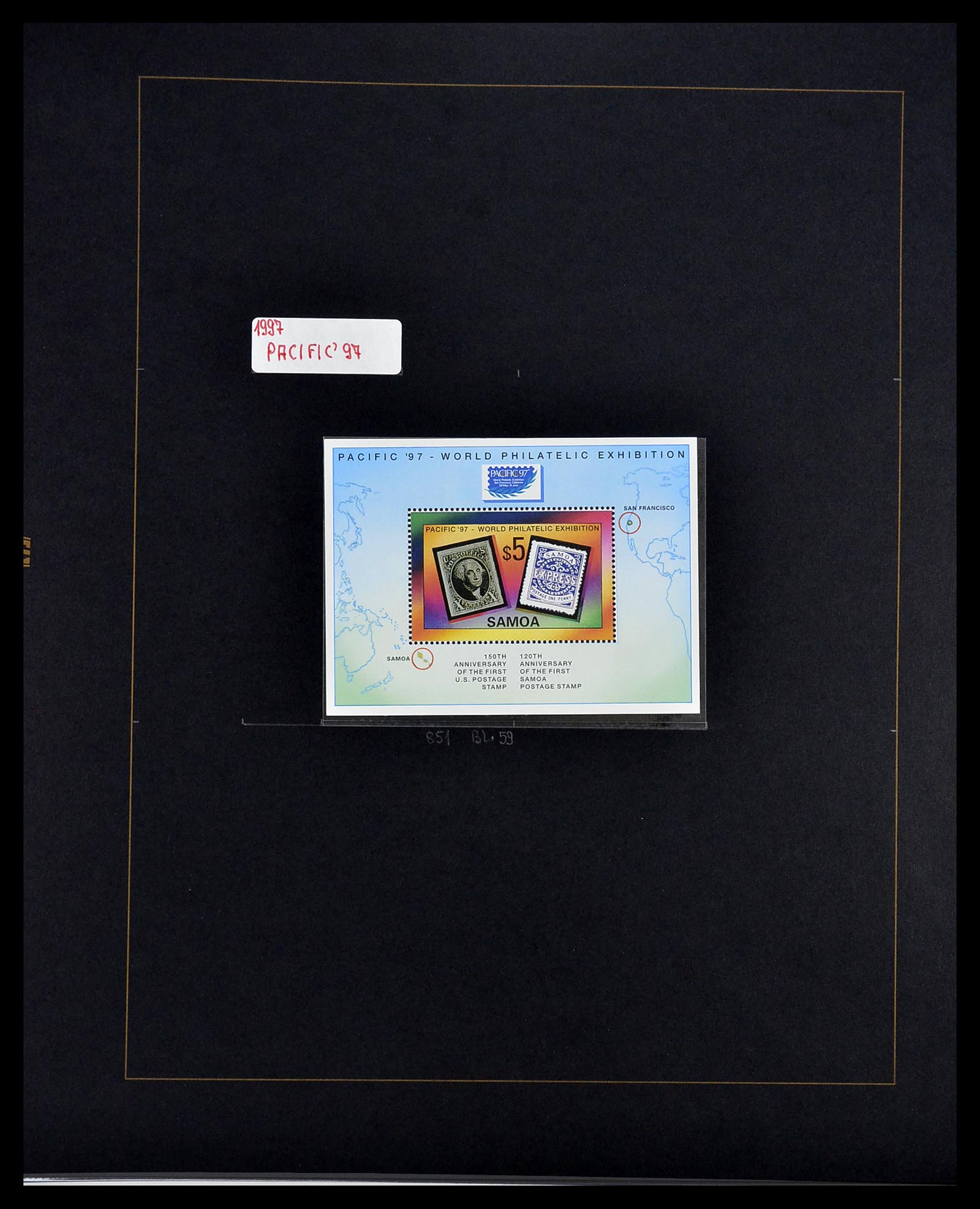 34560 547 - Postzegelverzameling 34560 Engelse gebieden in de stille Zuidzee 1840