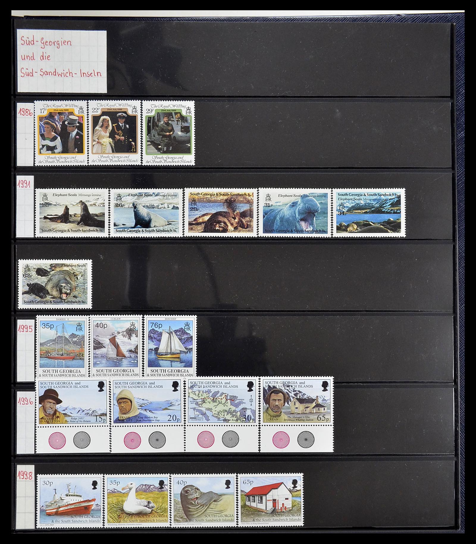 34560 548 - Postzegelverzameling 34560 Engelse gebieden in de stille Zuidzee 1840