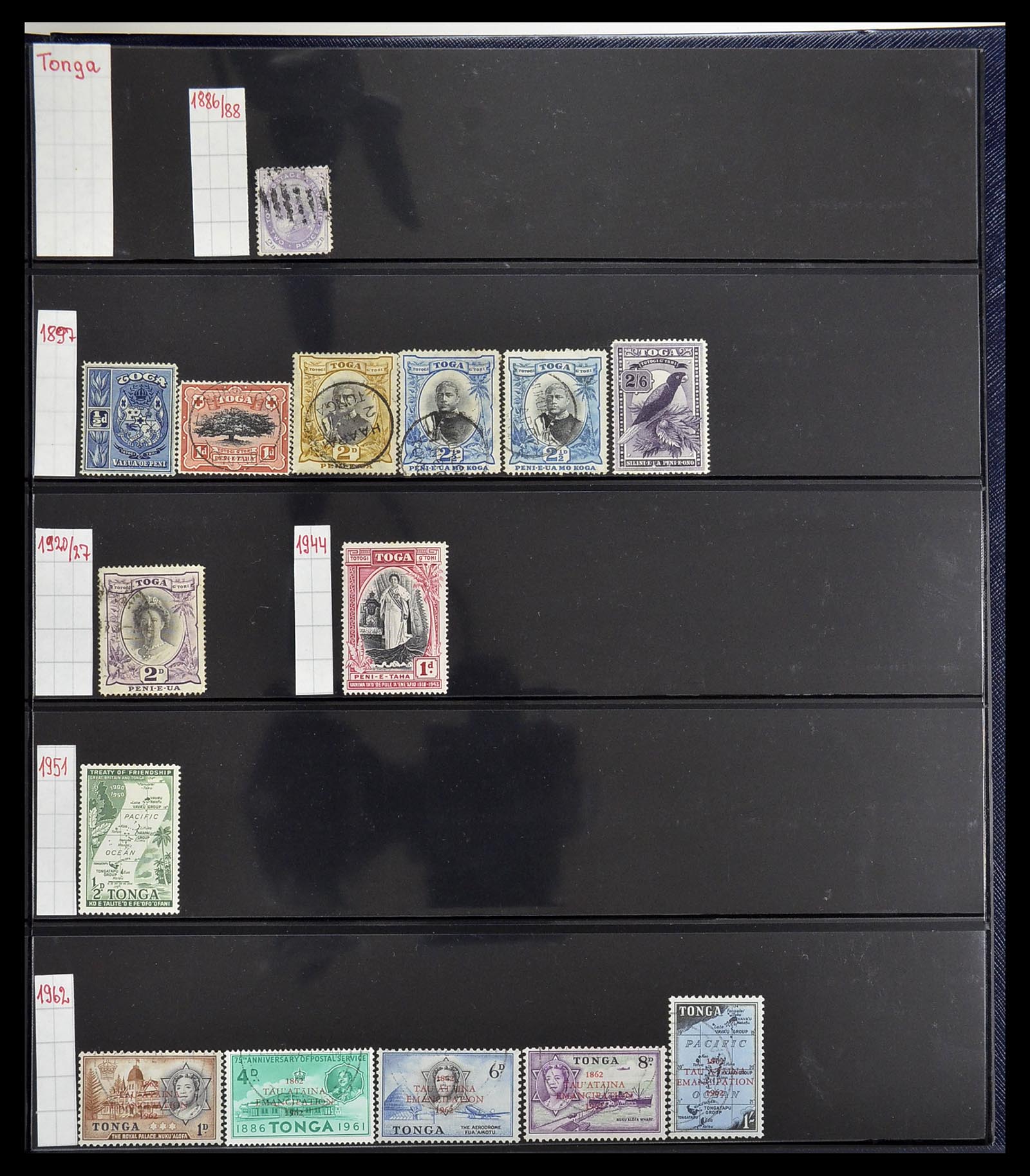 34560 549 - Postzegelverzameling 34560 Engelse gebieden in de stille Zuidzee 1840