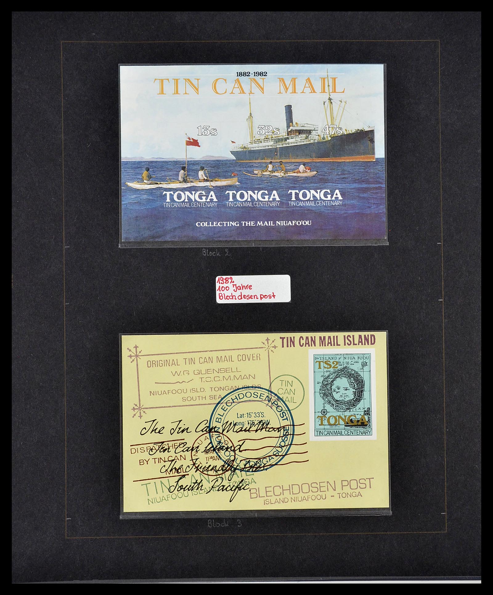 34560 552 - Postzegelverzameling 34560 Engelse gebieden in de stille Zuidzee 1840