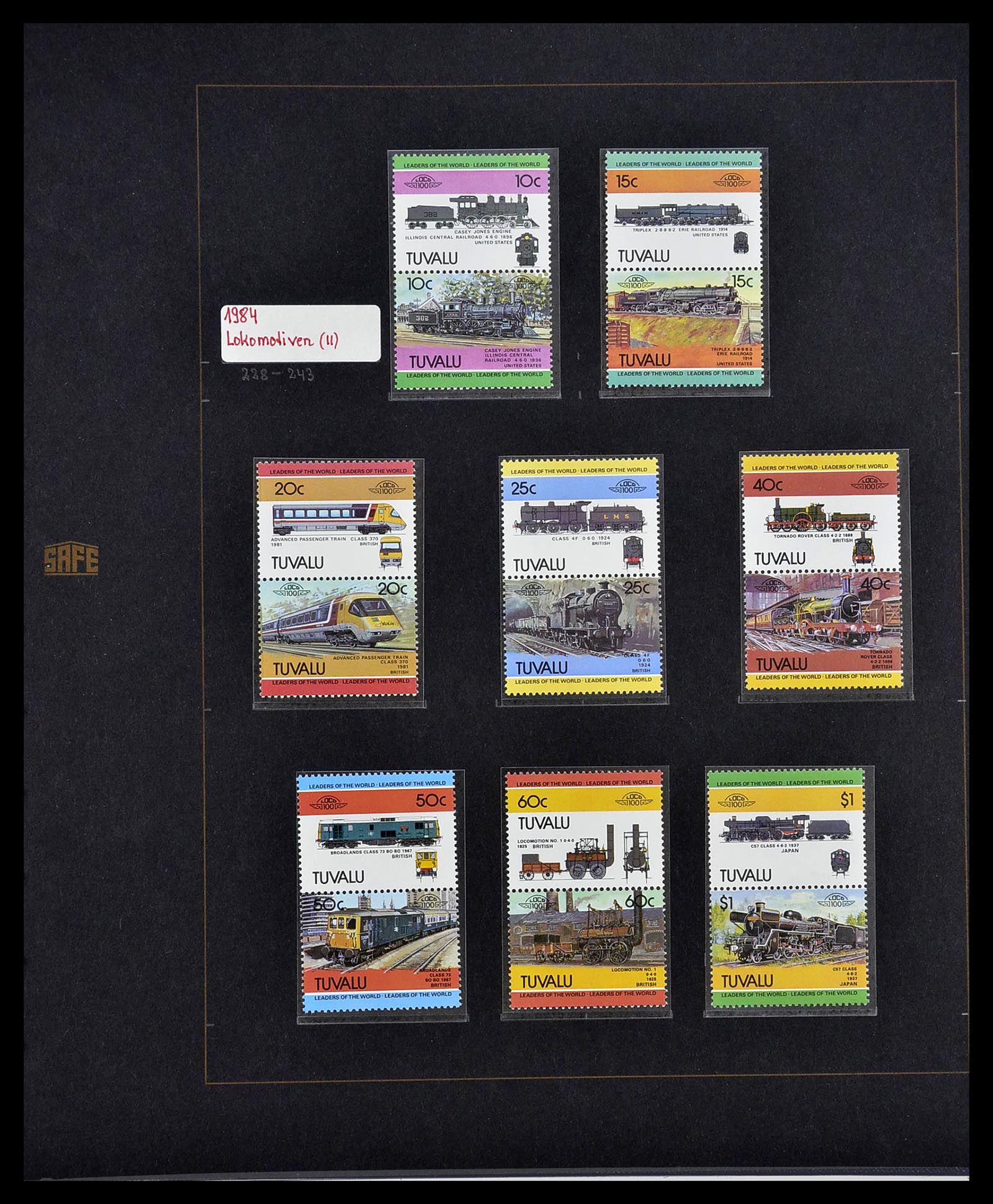 34560 555 - Postzegelverzameling 34560 Engelse gebieden in de stille Zuidzee 1840