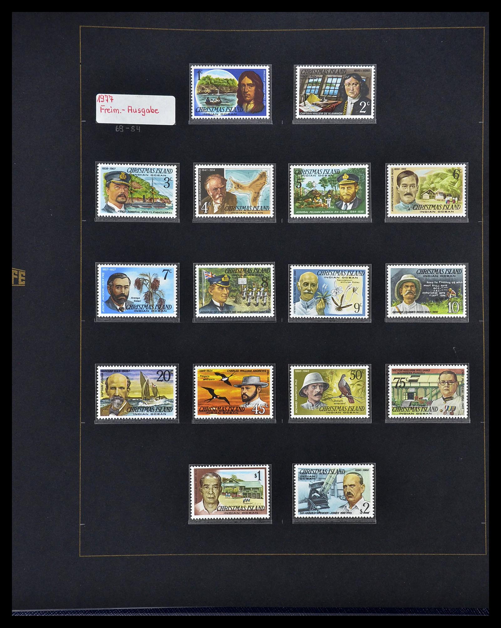 34560 583 - Postzegelverzameling 34560 Engelse gebieden in de stille Zuidzee 1840