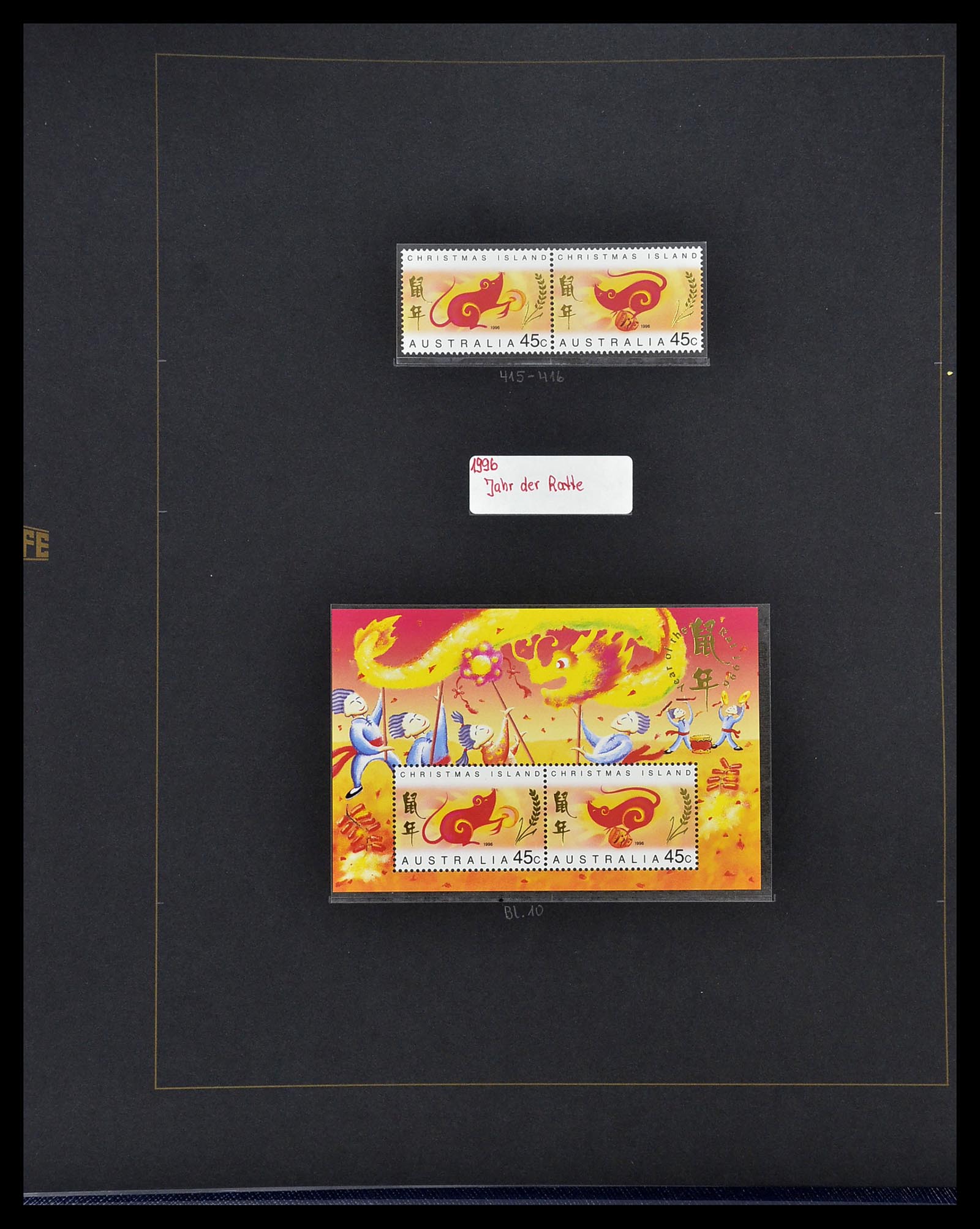 34560 586 - Postzegelverzameling 34560 Engelse gebieden in de stille Zuidzee 1840