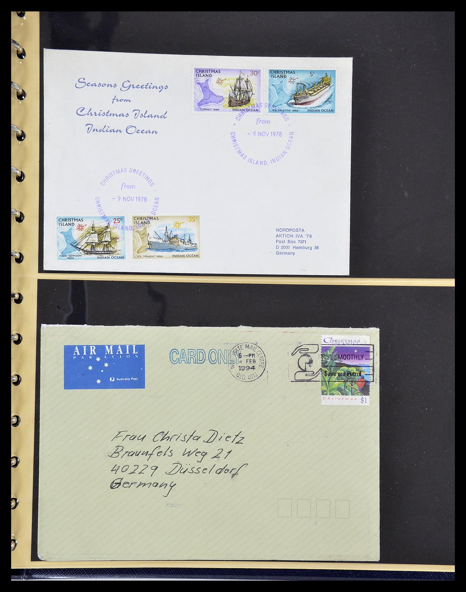 34560 590 - Postzegelverzameling 34560 Engelse gebieden in de stille Zuidzee 1840