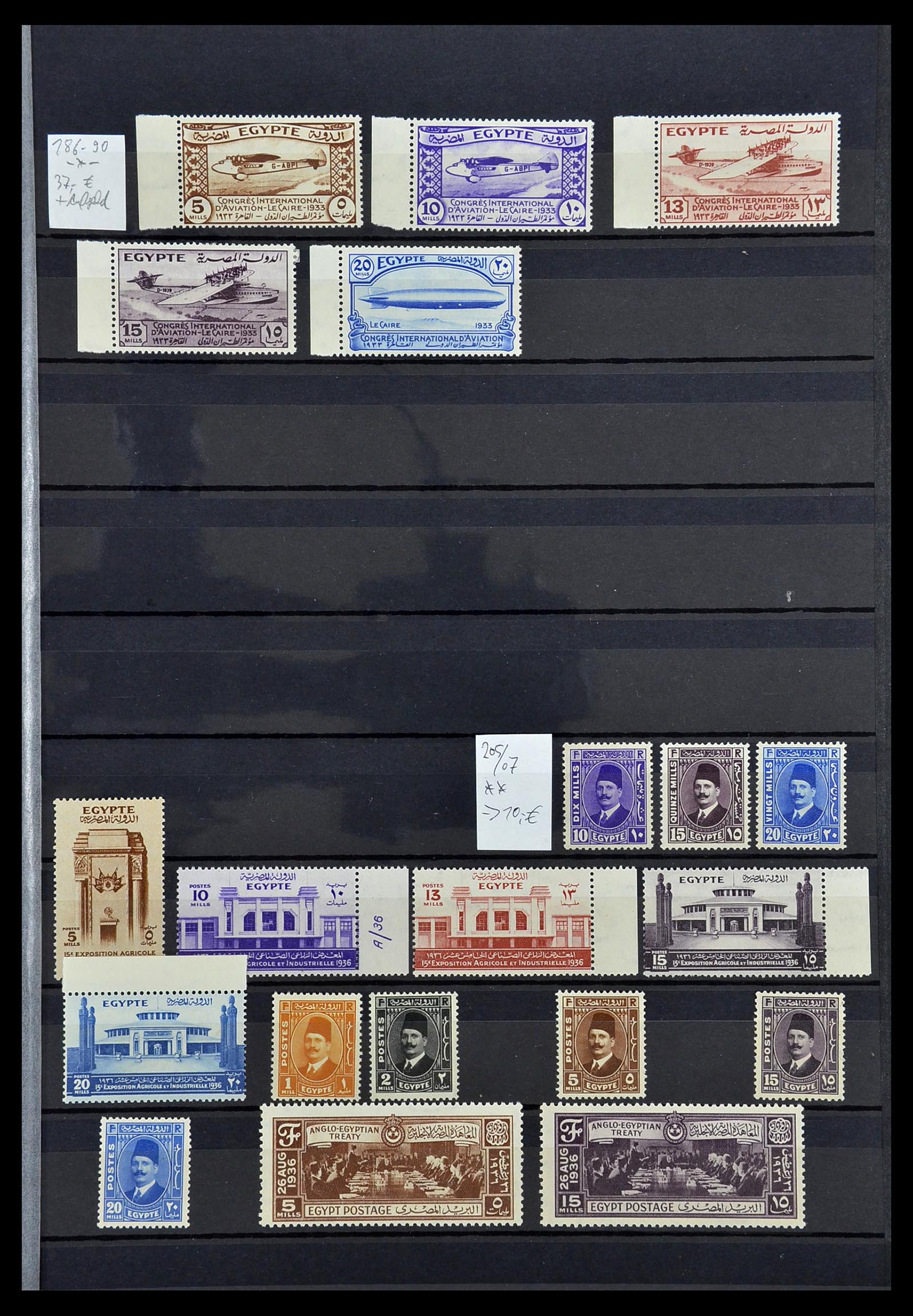 34563 007 - Postzegelverzameling 34563 Egypte 1867-2019!