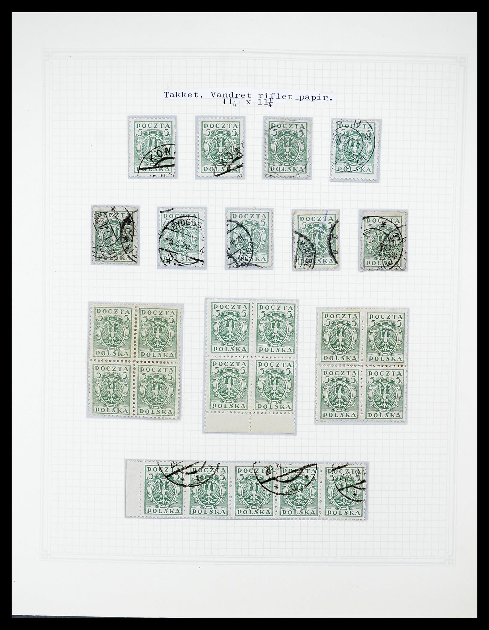 34564 011 - Postzegelverzameling 34564 Polen 1919-1928.
