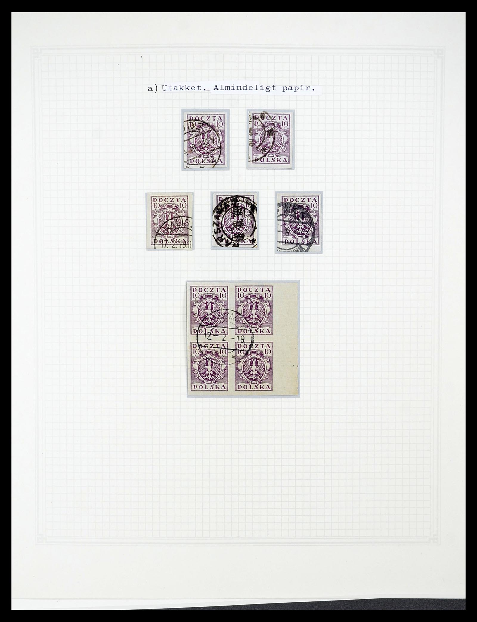 34564 017 - Postzegelverzameling 34564 Polen 1919-1928.
