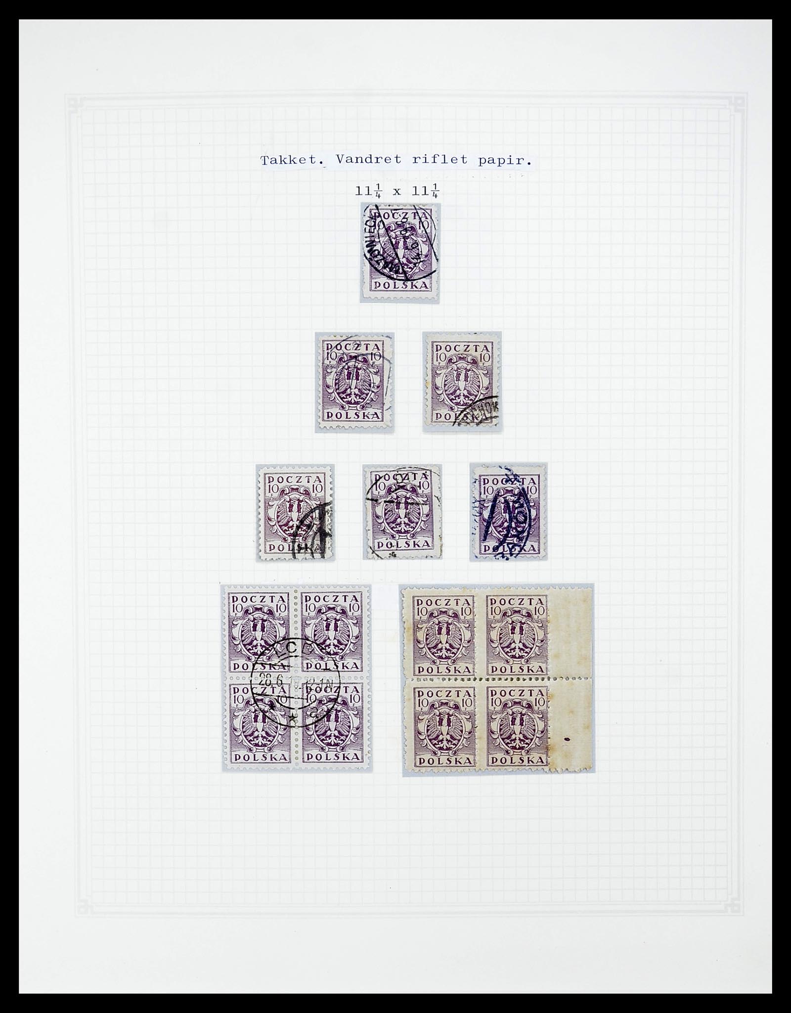 34564 019 - Postzegelverzameling 34564 Polen 1919-1928.