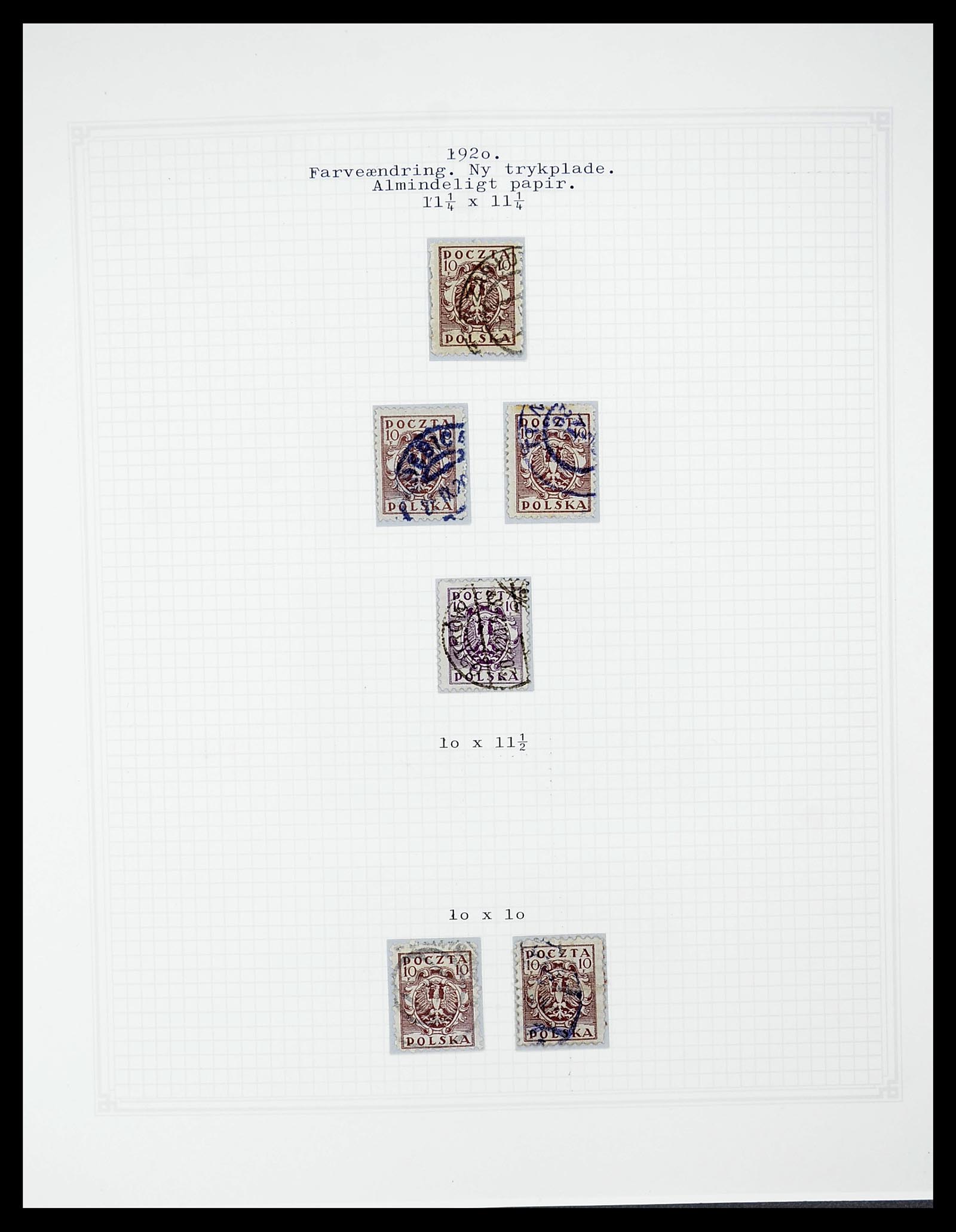 34564 021 - Postzegelverzameling 34564 Polen 1919-1928.