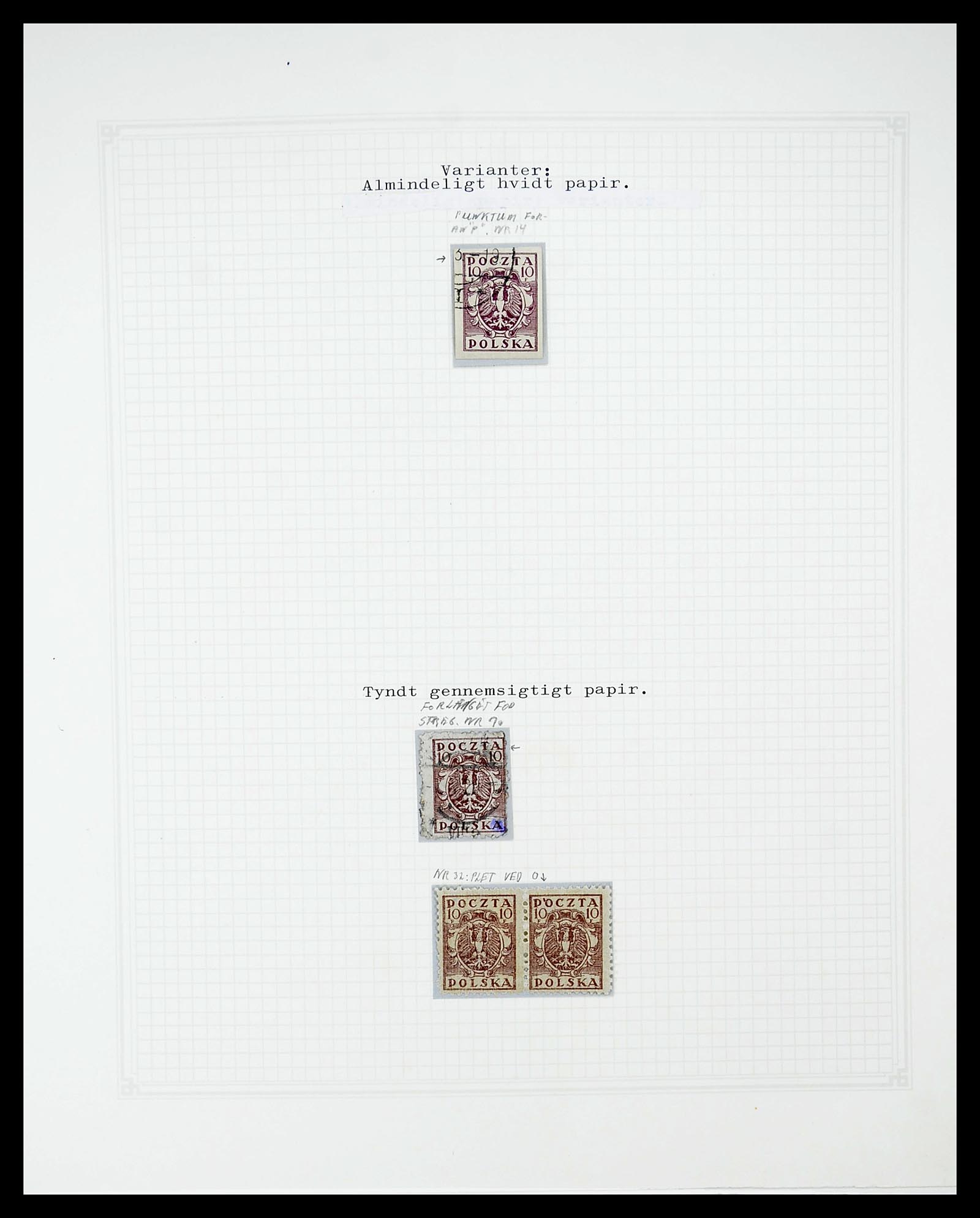 34564 027 - Postzegelverzameling 34564 Polen 1919-1928.