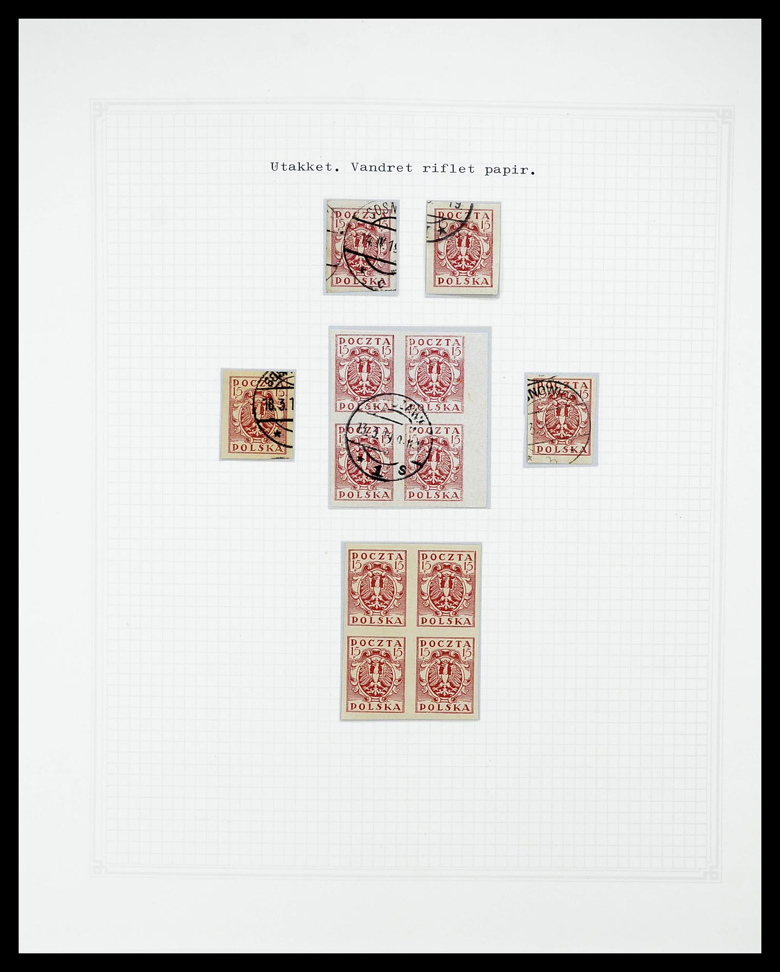 34564 030 - Postzegelverzameling 34564 Polen 1919-1928.