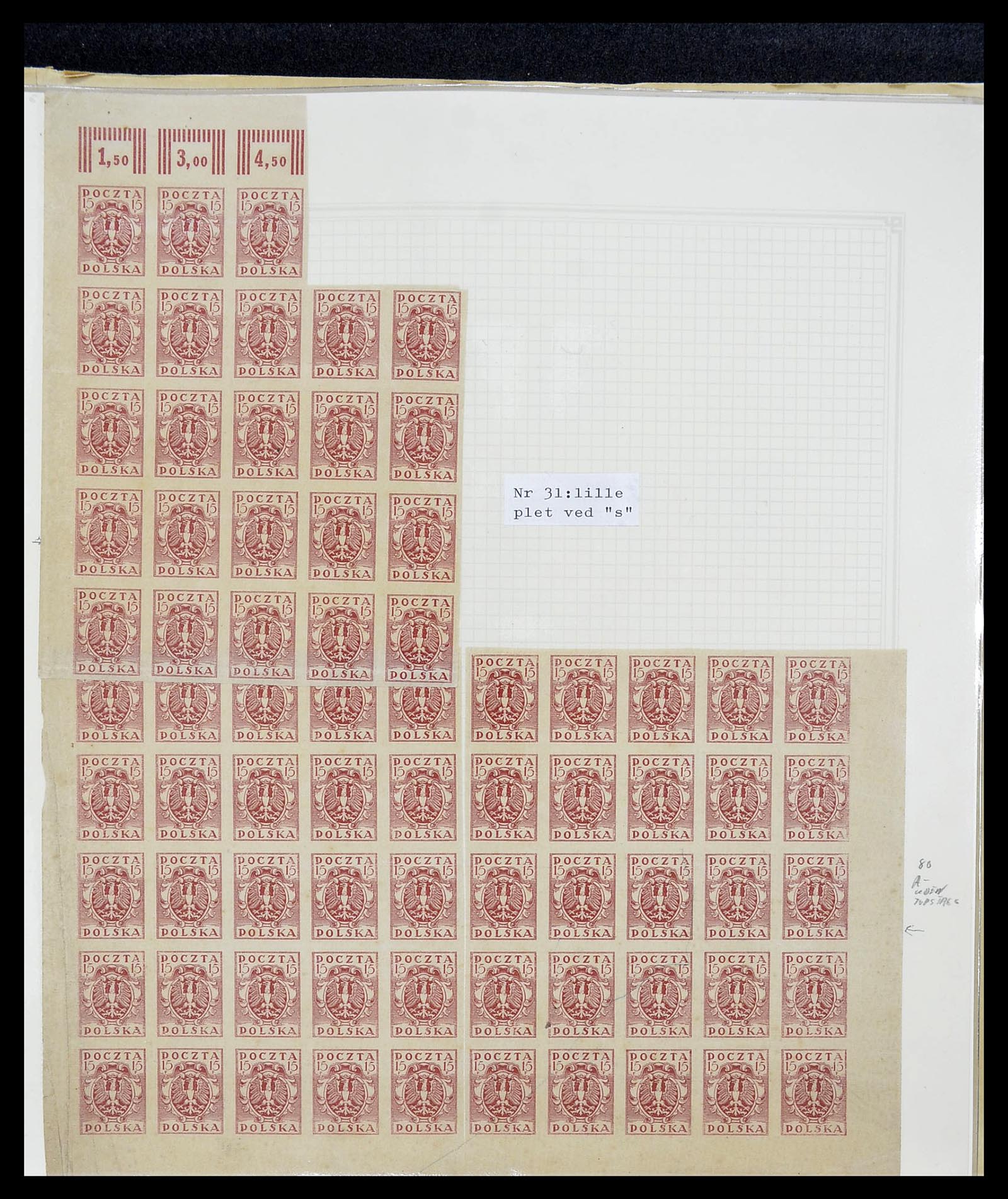 34564 031 - Postzegelverzameling 34564 Polen 1919-1928.