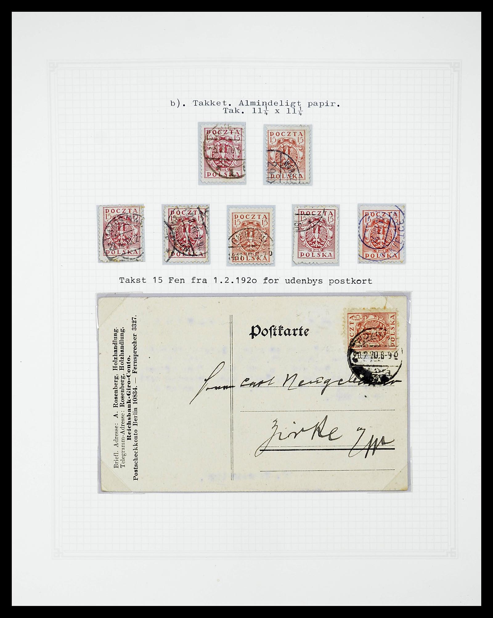 34564 032 - Postzegelverzameling 34564 Polen 1919-1928.