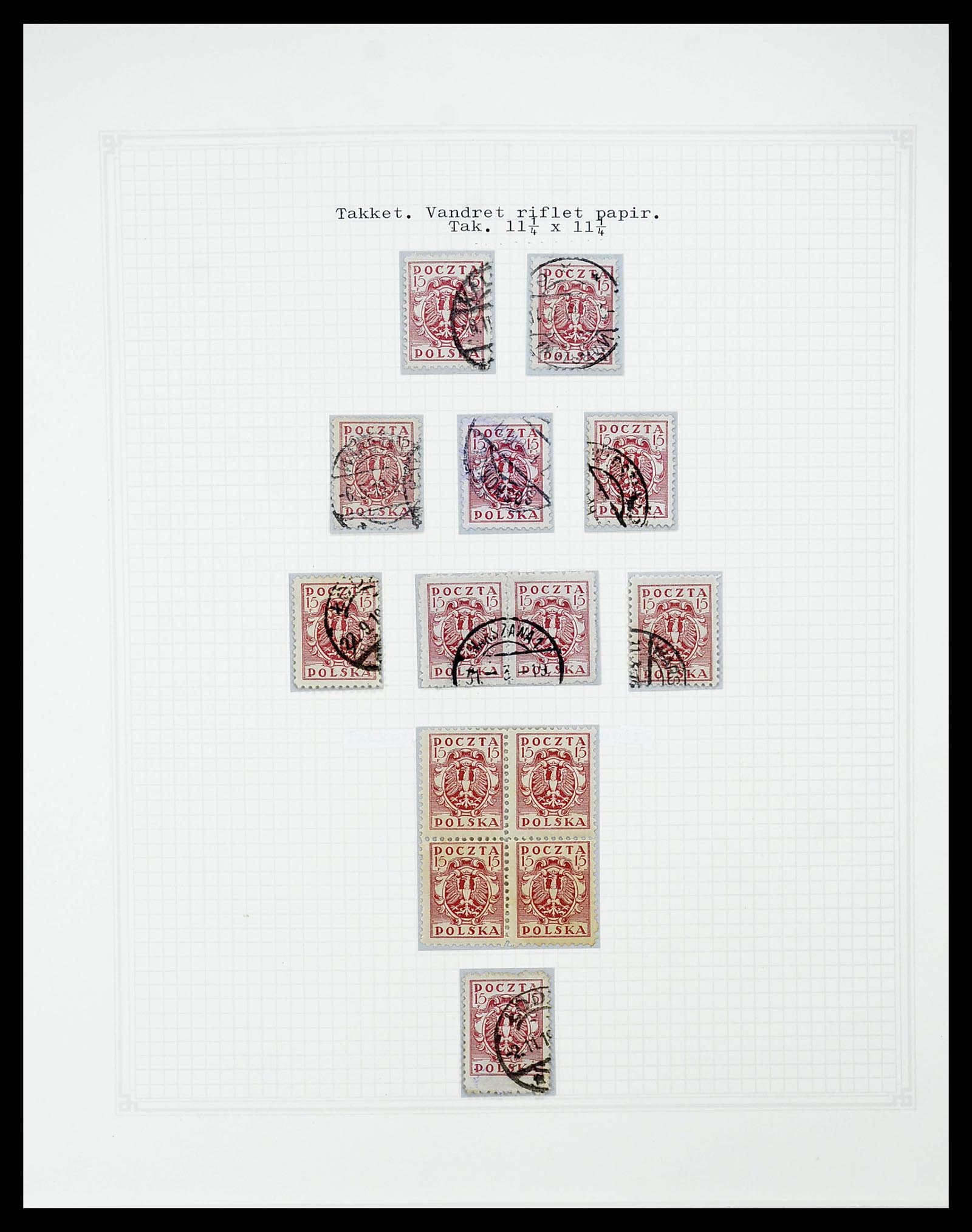 34564 033 - Postzegelverzameling 34564 Polen 1919-1928.