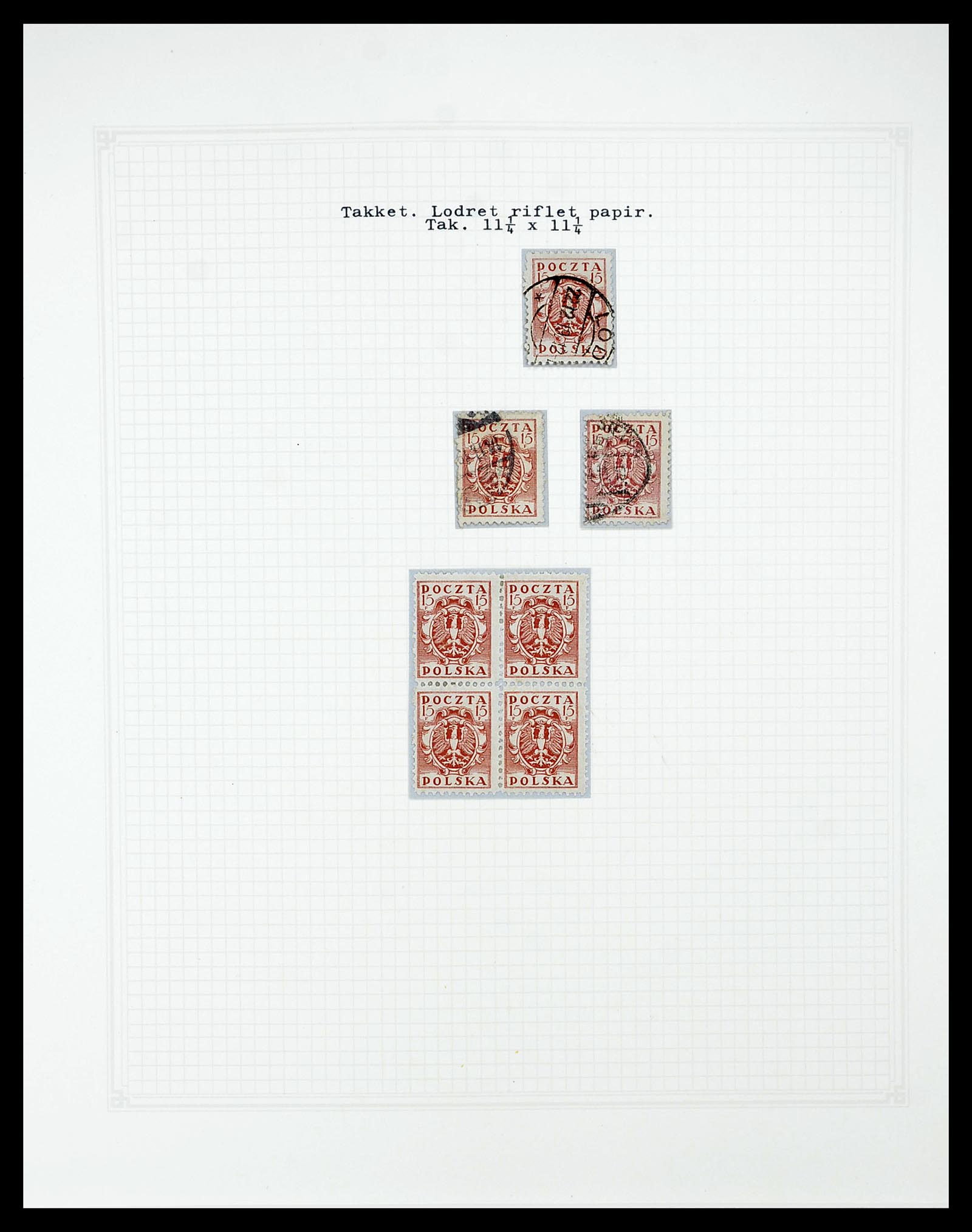34564 034 - Postzegelverzameling 34564 Polen 1919-1928.