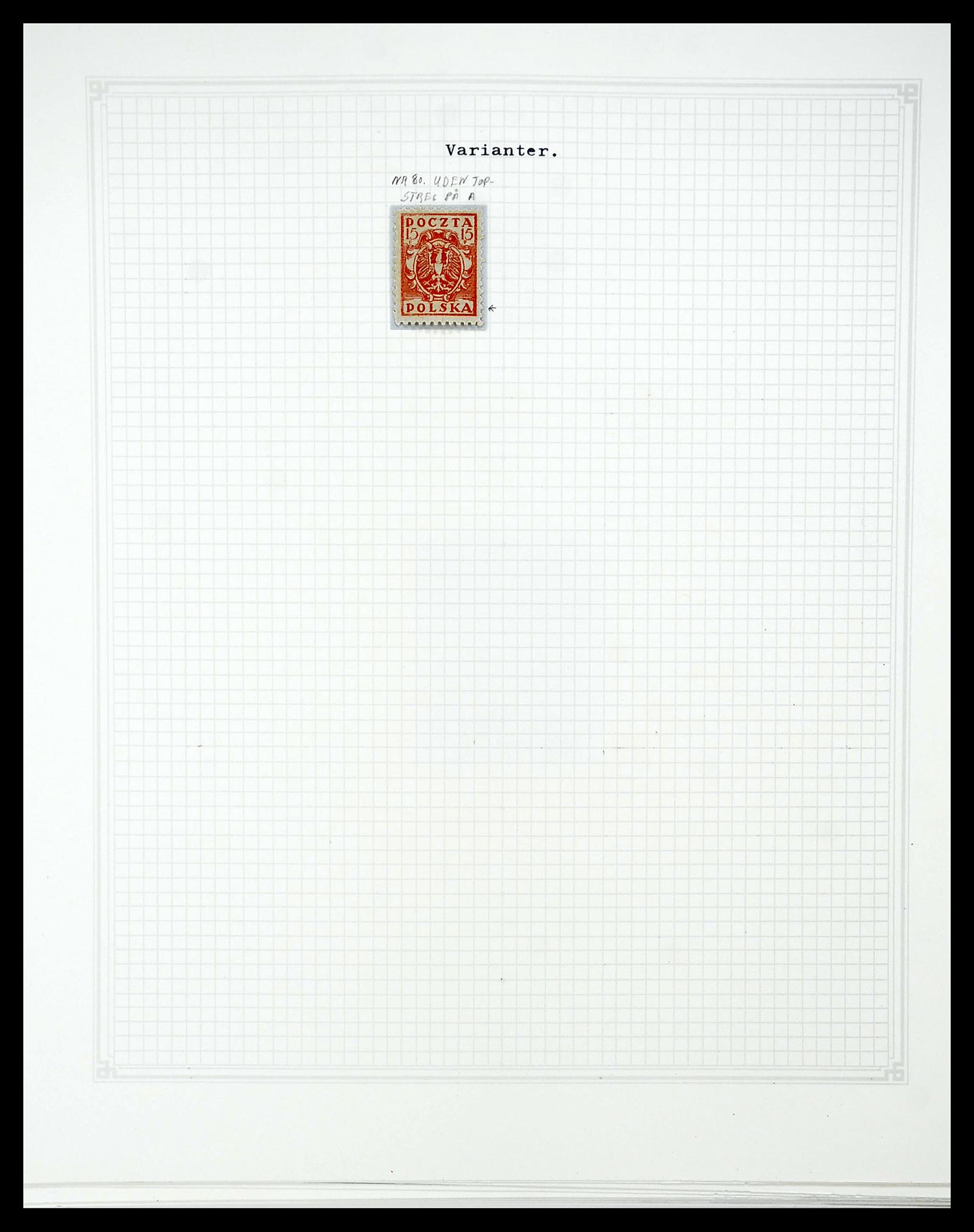 34564 039 - Postzegelverzameling 34564 Polen 1919-1928.
