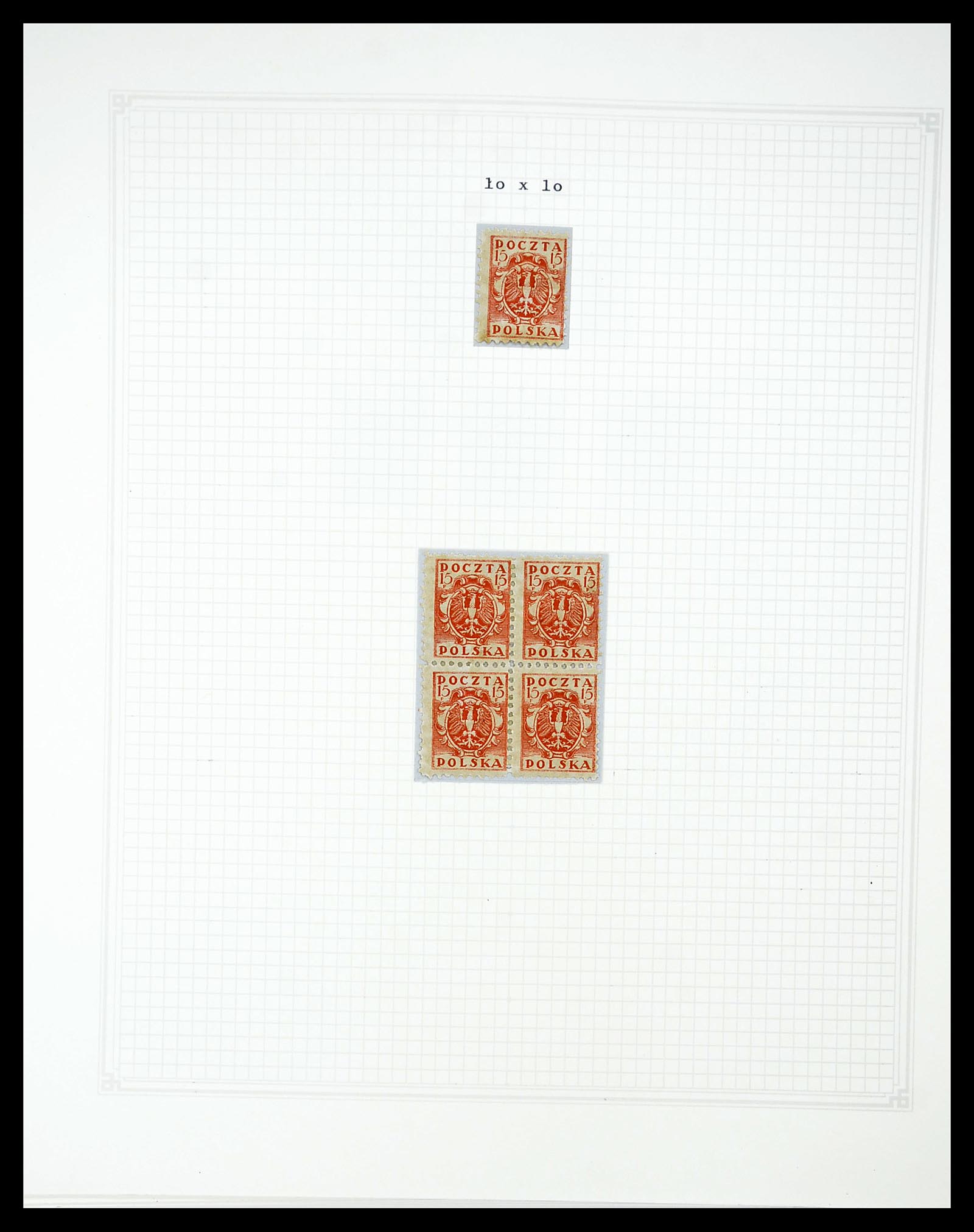 34564 040 - Postzegelverzameling 34564 Polen 1919-1928.