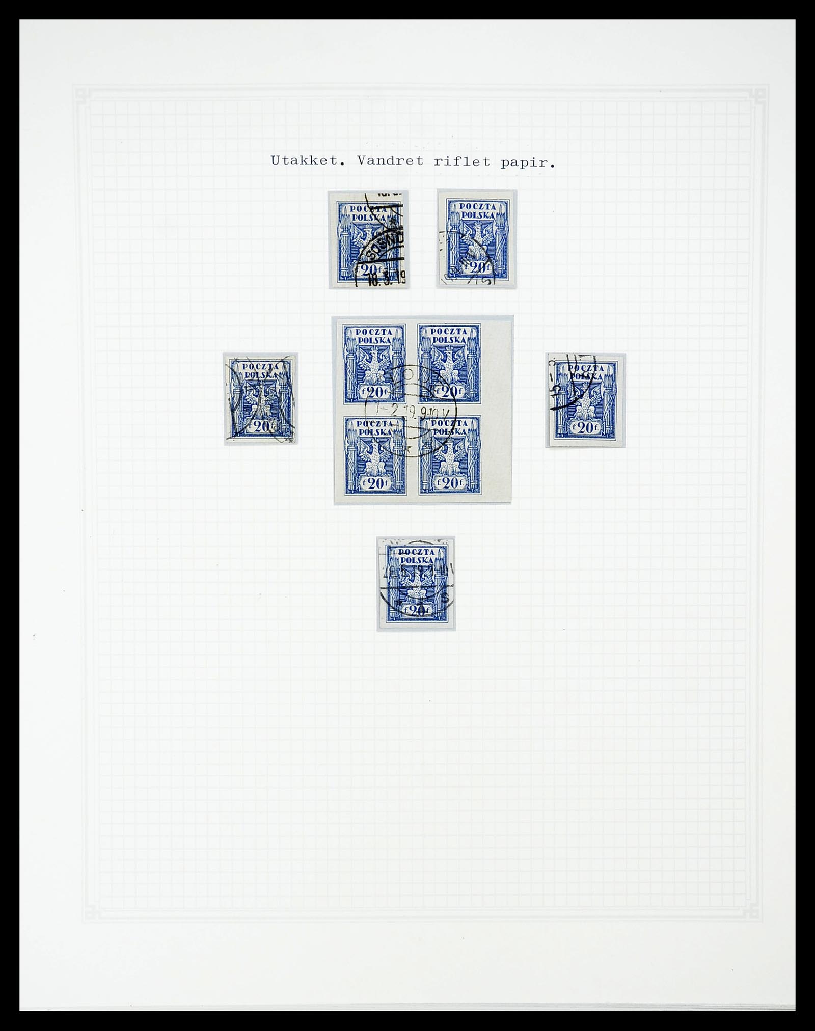 34564 043 - Postzegelverzameling 34564 Polen 1919-1928.