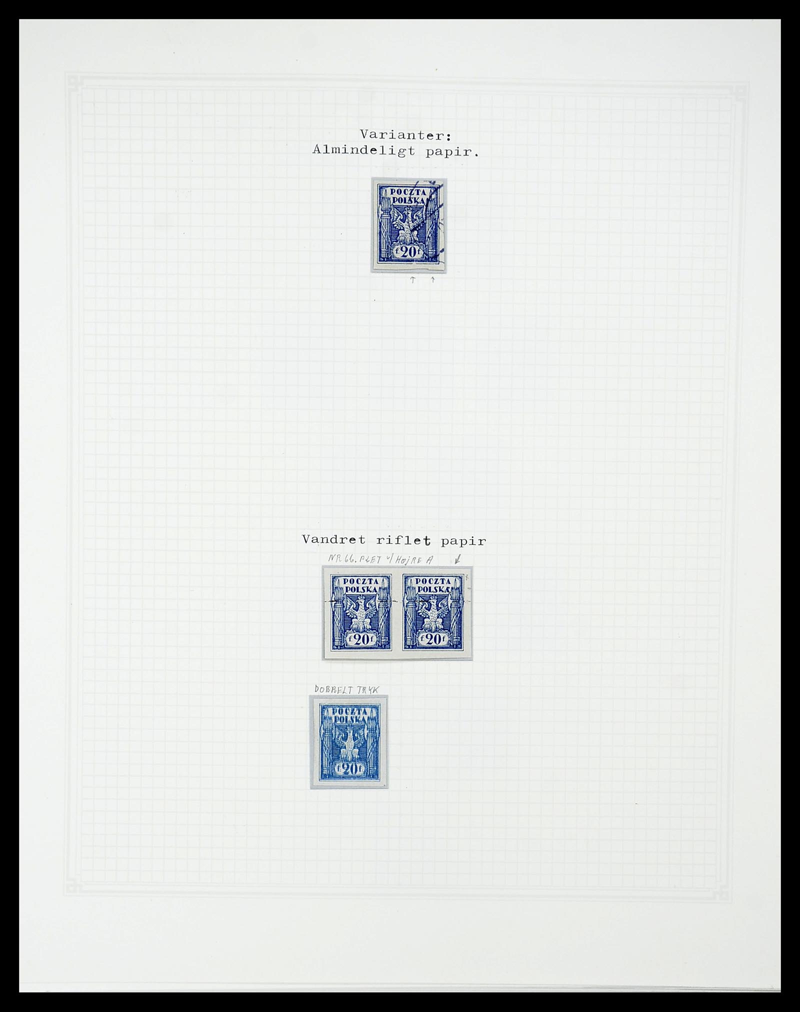 34564 045 - Postzegelverzameling 34564 Polen 1919-1928.