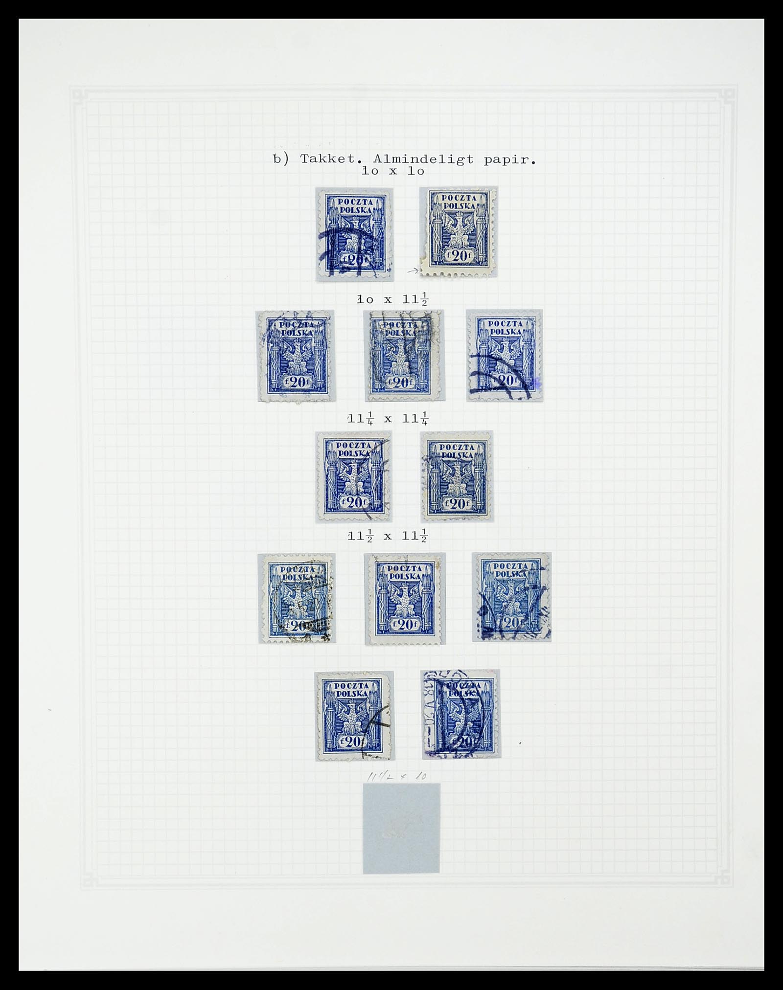34564 046 - Postzegelverzameling 34564 Polen 1919-1928.