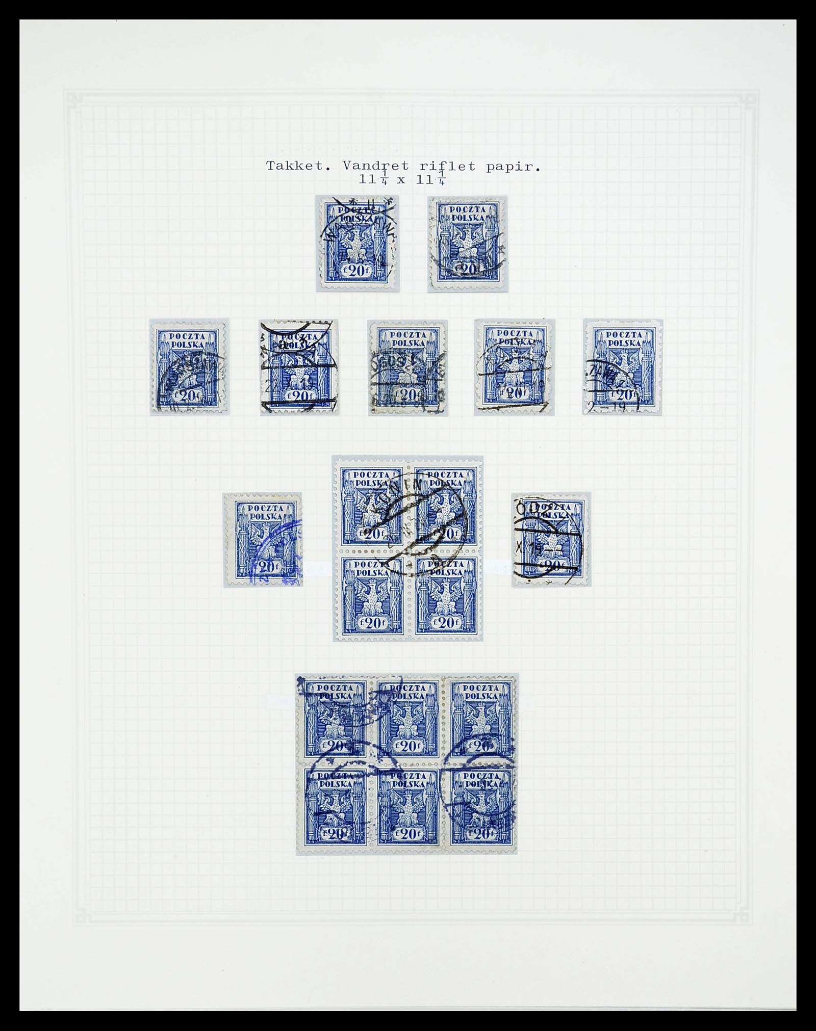 34564 047 - Postzegelverzameling 34564 Polen 1919-1928.