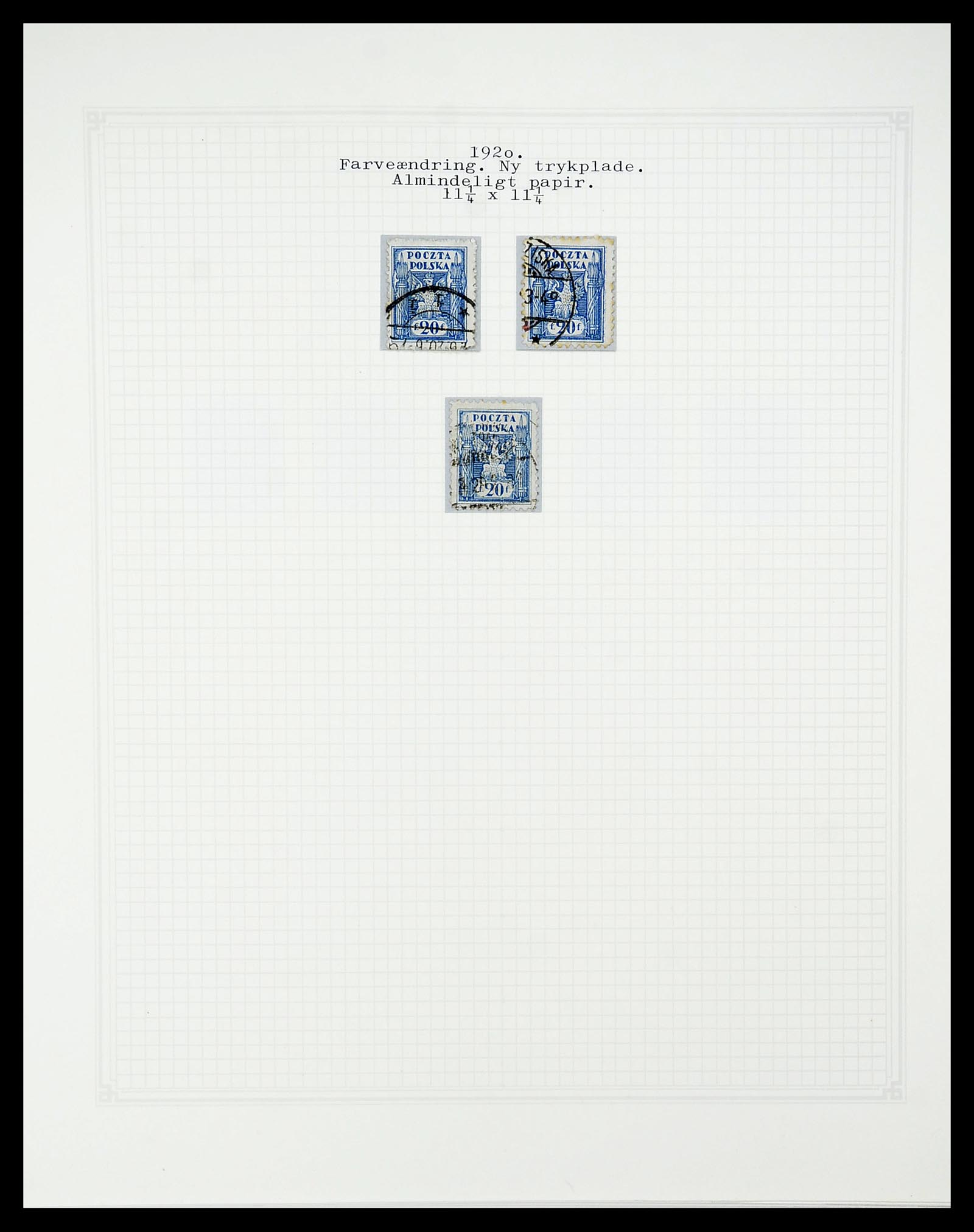 34564 050 - Postzegelverzameling 34564 Polen 1919-1928.