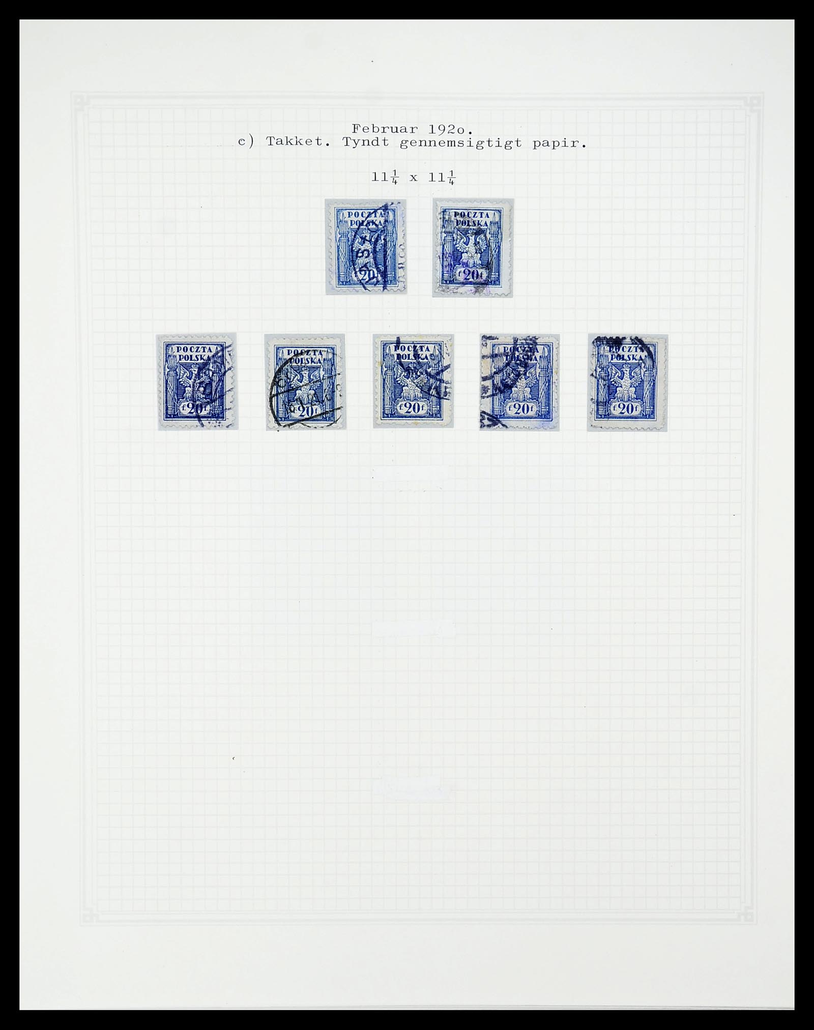 34564 051 - Postzegelverzameling 34564 Polen 1919-1928.