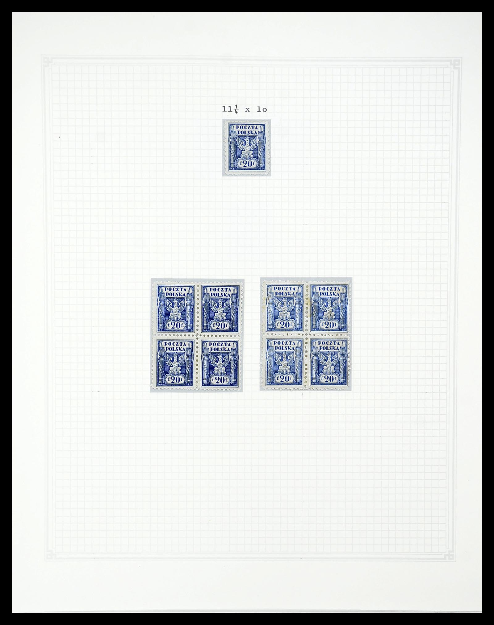 34564 052 - Postzegelverzameling 34564 Polen 1919-1928.