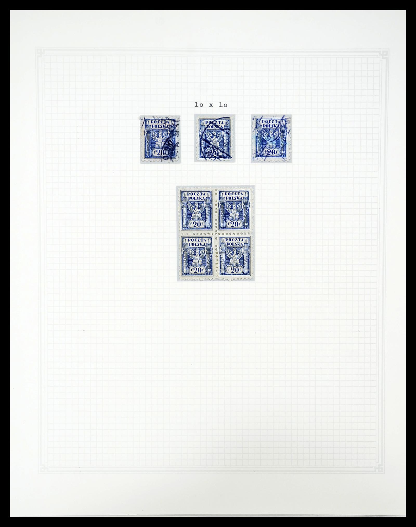 34564 054 - Postzegelverzameling 34564 Polen 1919-1928.