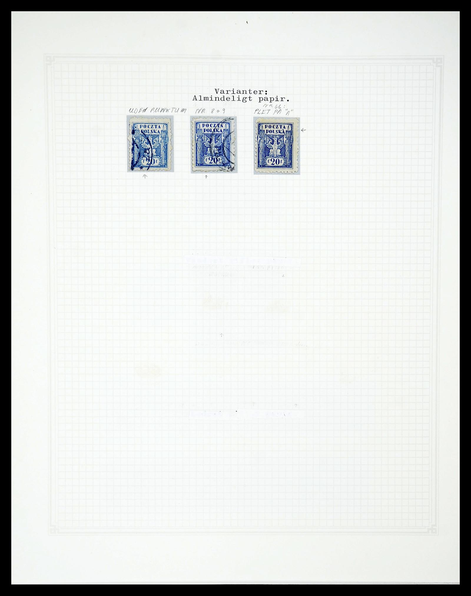 34564 055 - Postzegelverzameling 34564 Polen 1919-1928.