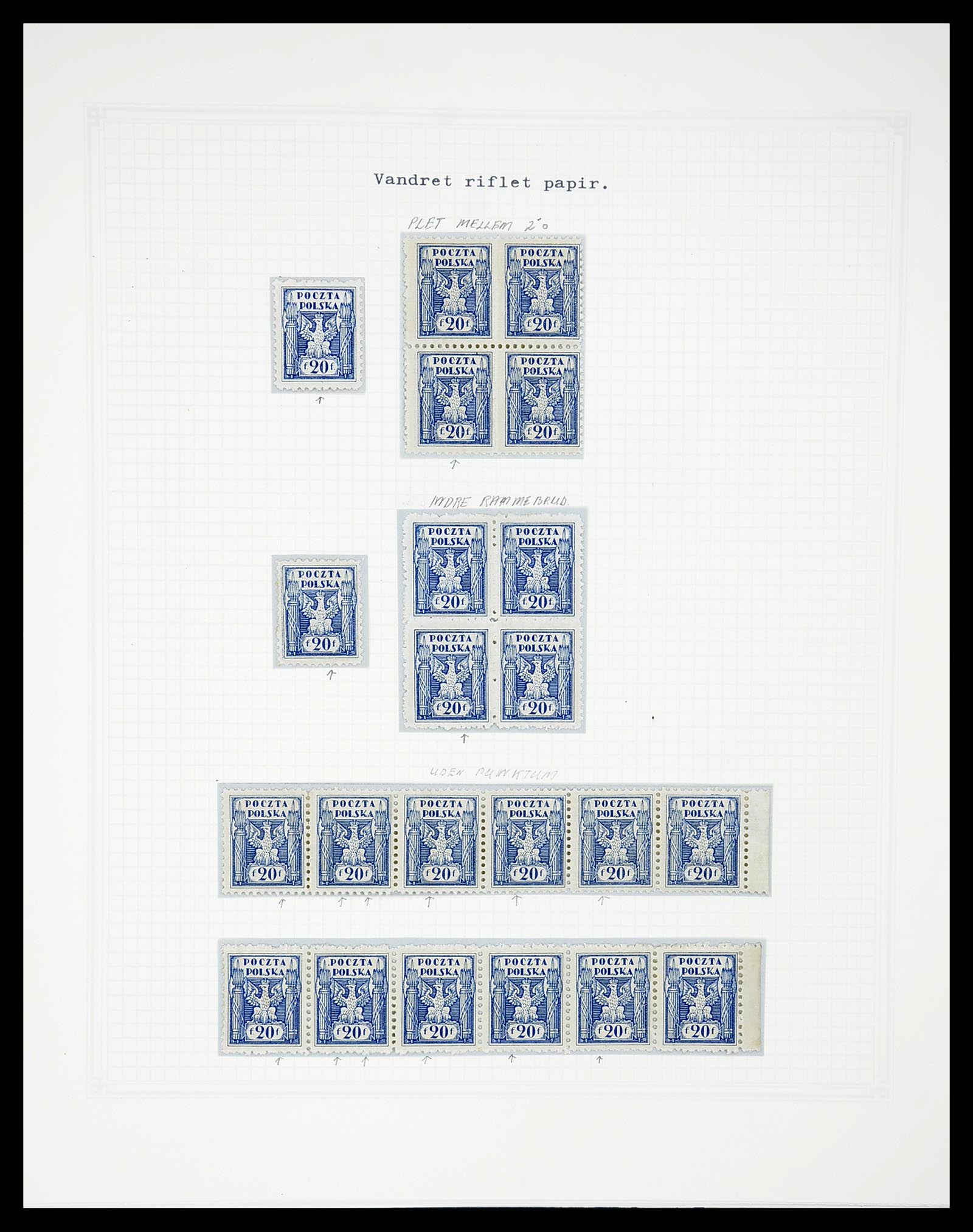 34564 056 - Postzegelverzameling 34564 Polen 1919-1928.