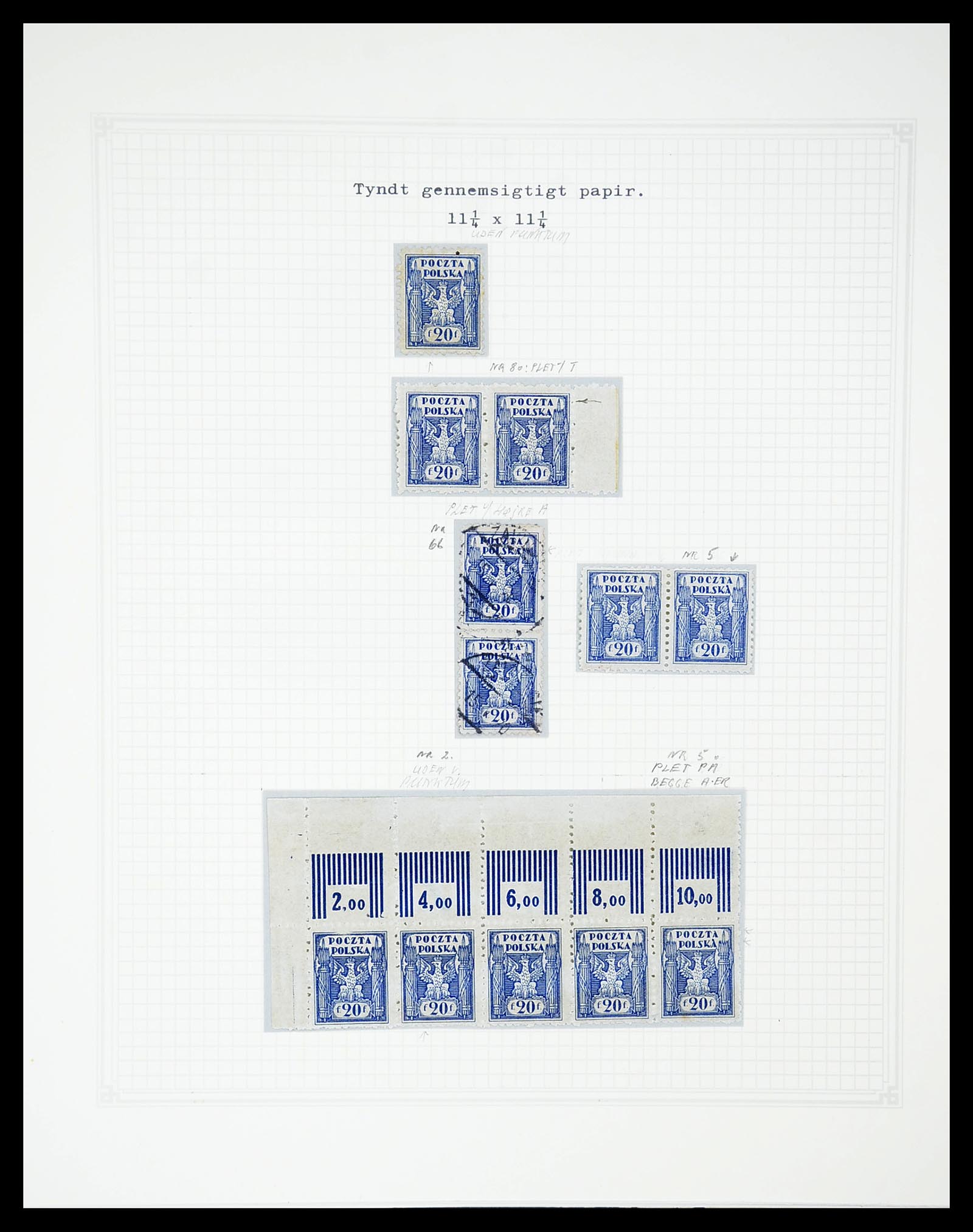 34564 058 - Postzegelverzameling 34564 Polen 1919-1928.