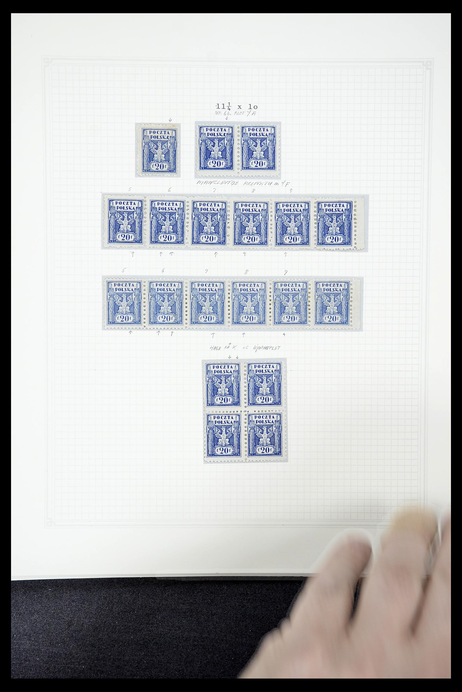 34564 059 - Postzegelverzameling 34564 Polen 1919-1928.