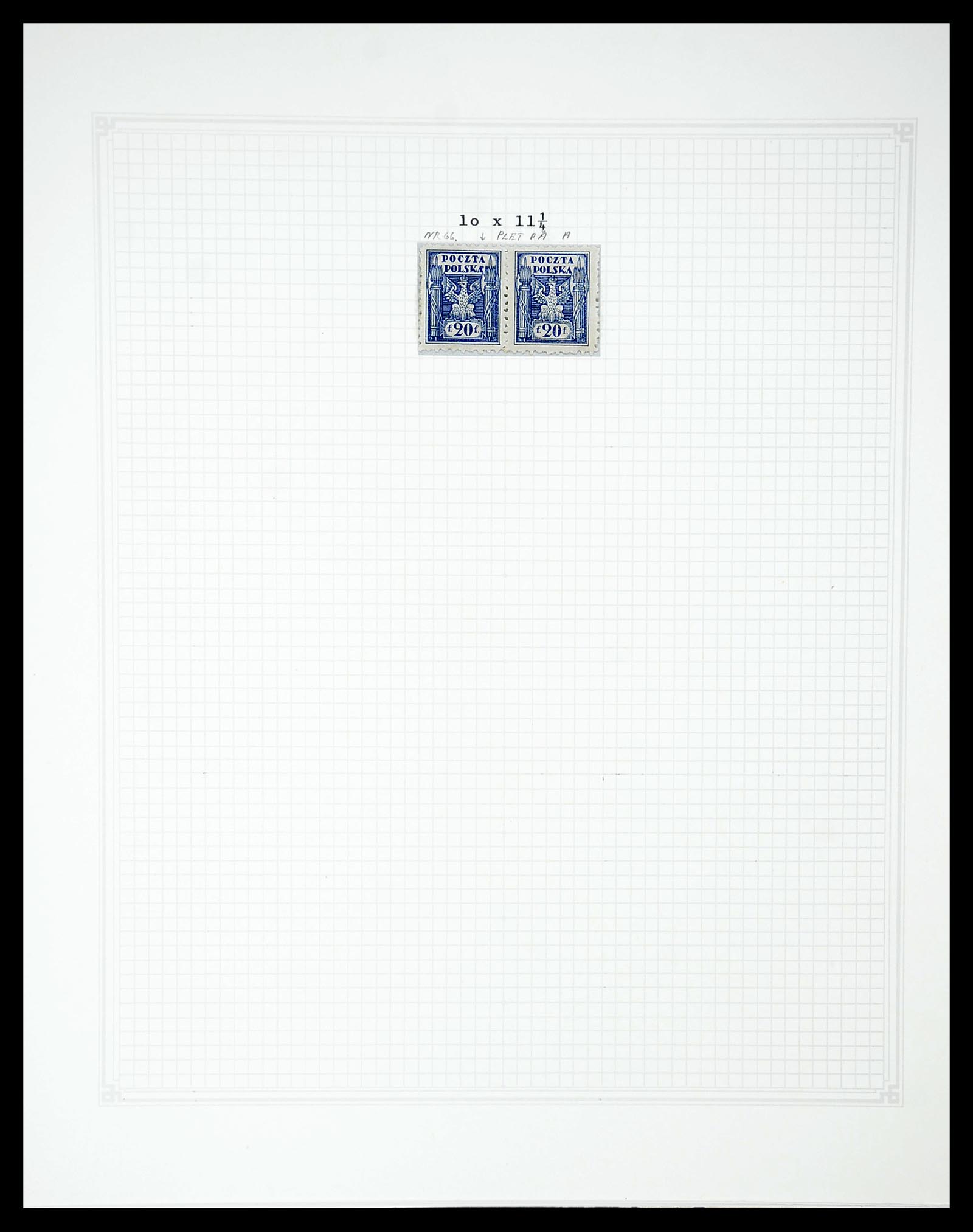 34564 060 - Postzegelverzameling 34564 Polen 1919-1928.