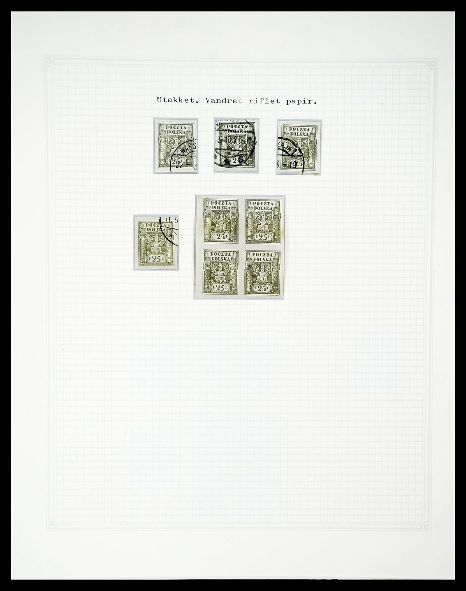 34564 062 - Postzegelverzameling 34564 Polen 1919-1928.