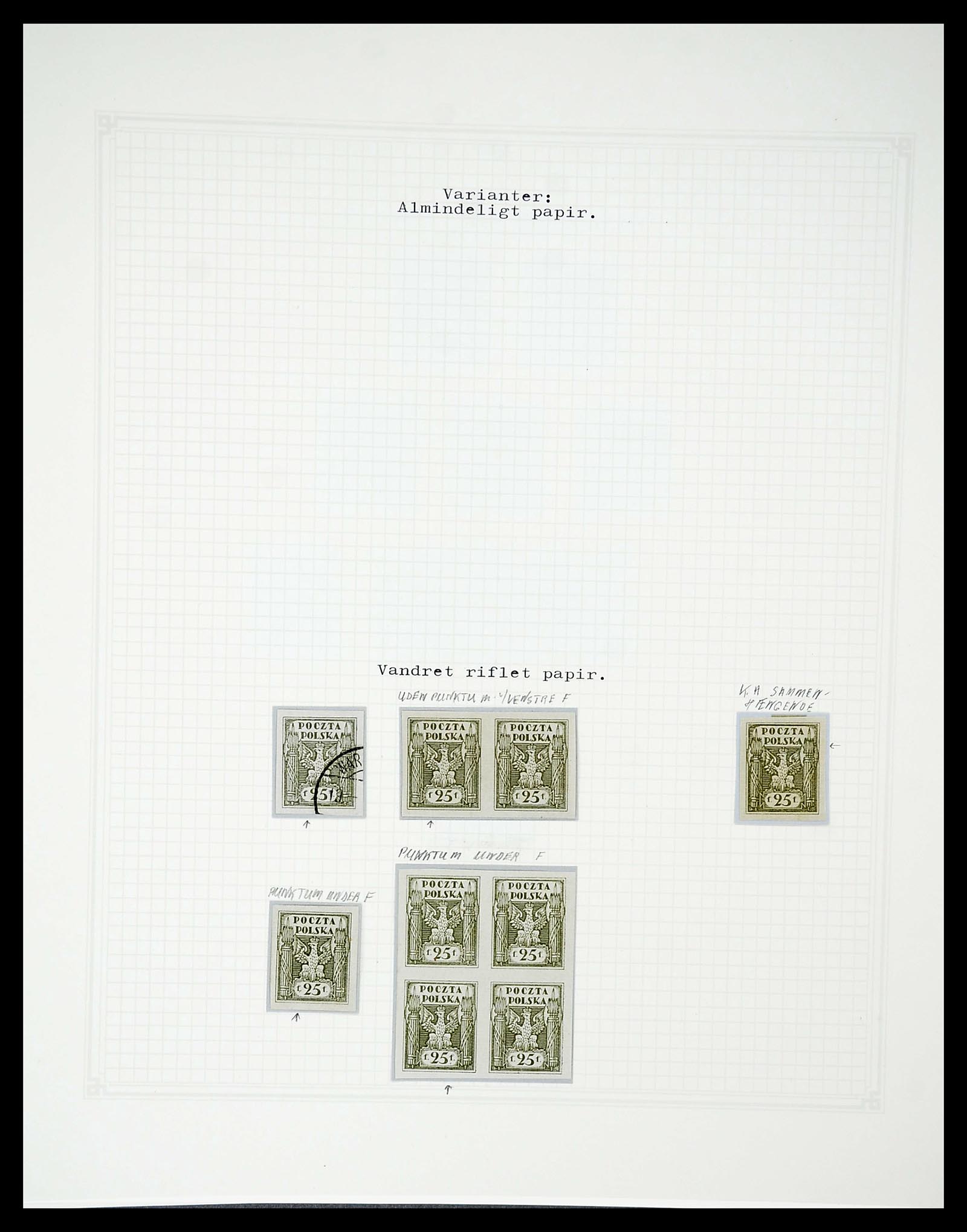 34564 063 - Postzegelverzameling 34564 Polen 1919-1928.
