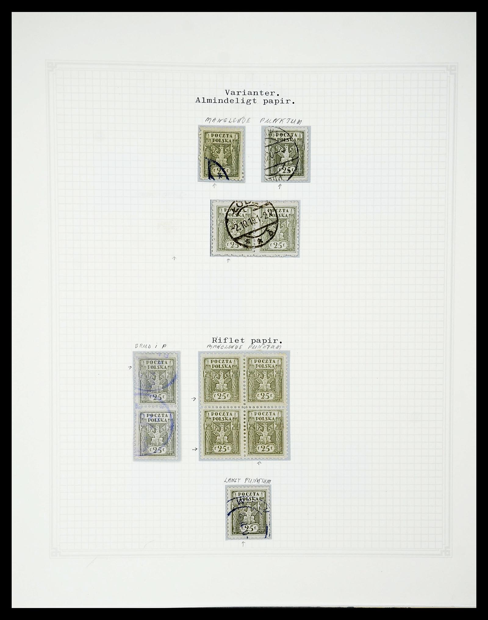 34564 066 - Postzegelverzameling 34564 Polen 1919-1928.