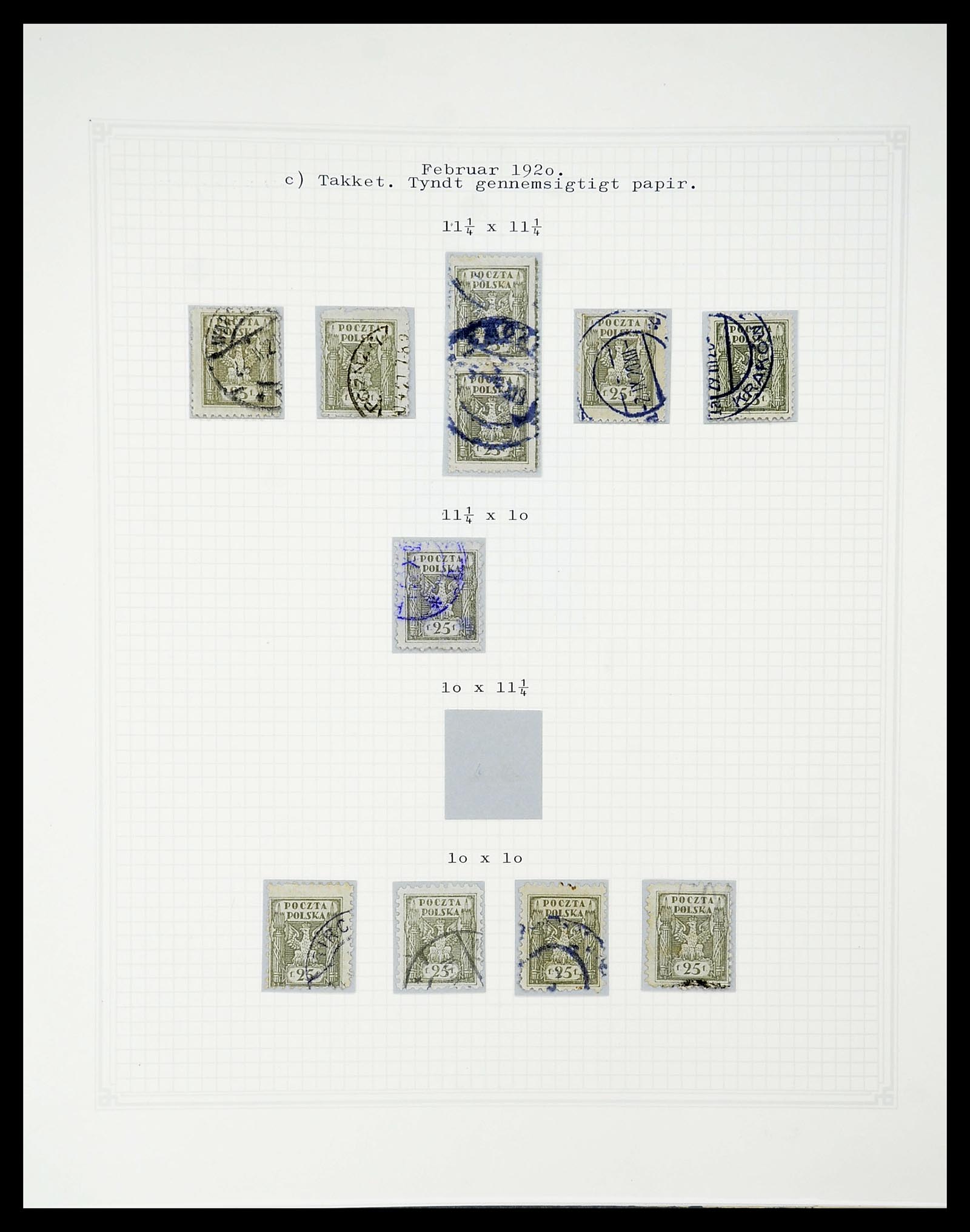 34564 067 - Postzegelverzameling 34564 Polen 1919-1928.