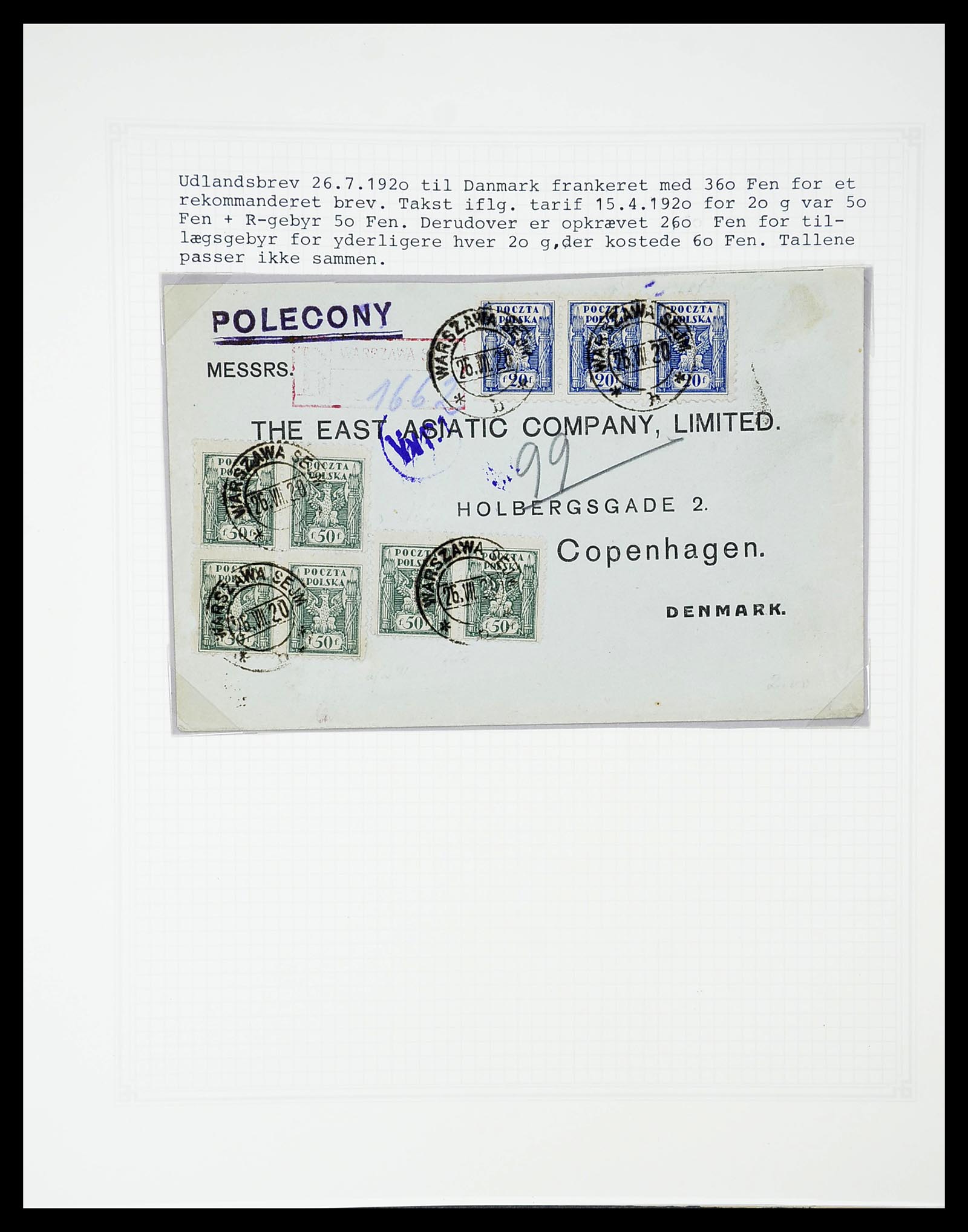 34564 070 - Postzegelverzameling 34564 Polen 1919-1928.