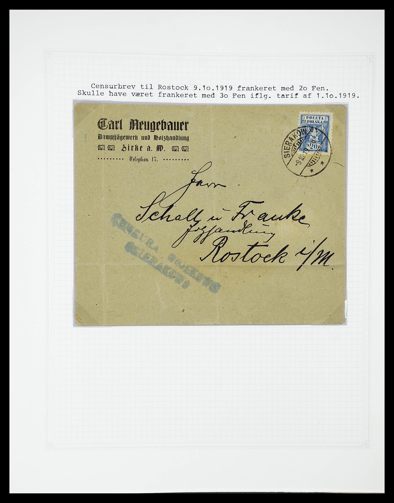 34564 074 - Postzegelverzameling 34564 Polen 1919-1928.