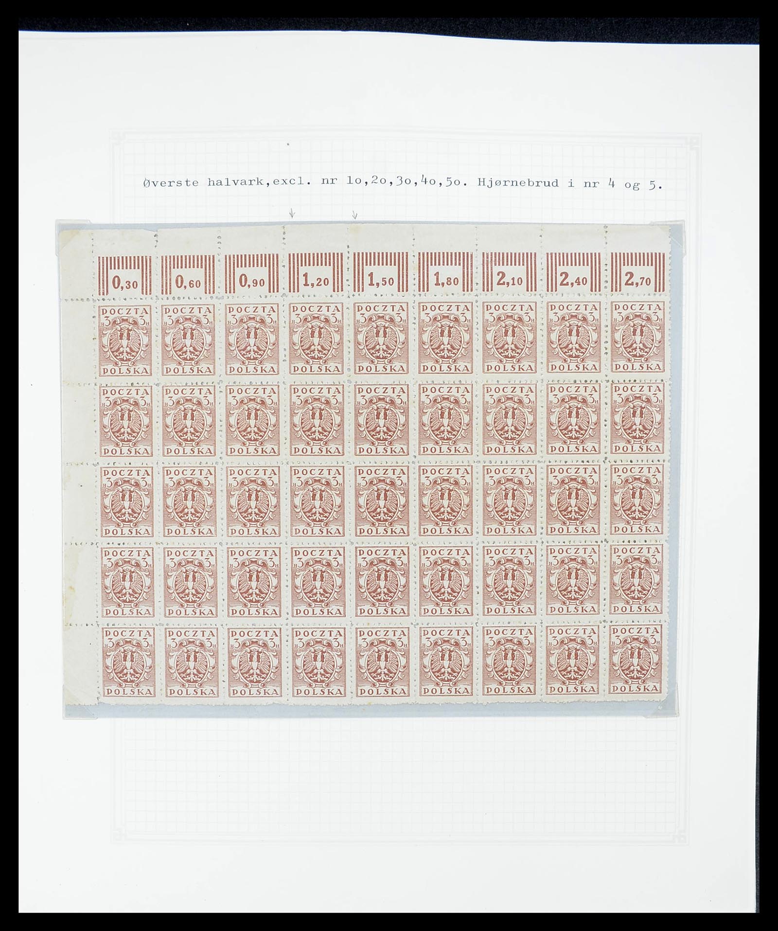 34564 079 - Postzegelverzameling 34564 Polen 1919-1928.
