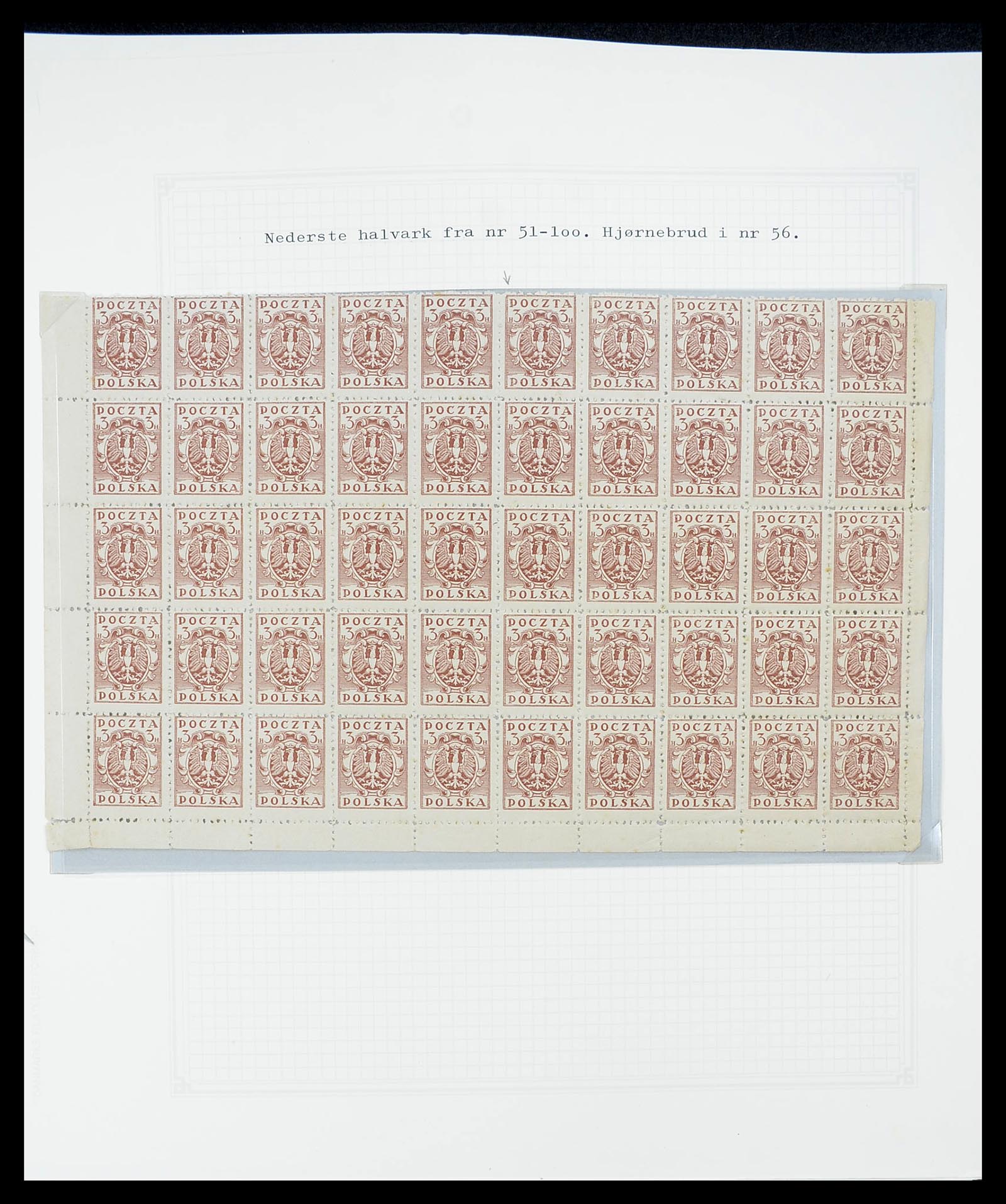 34564 080 - Postzegelverzameling 34564 Polen 1919-1928.