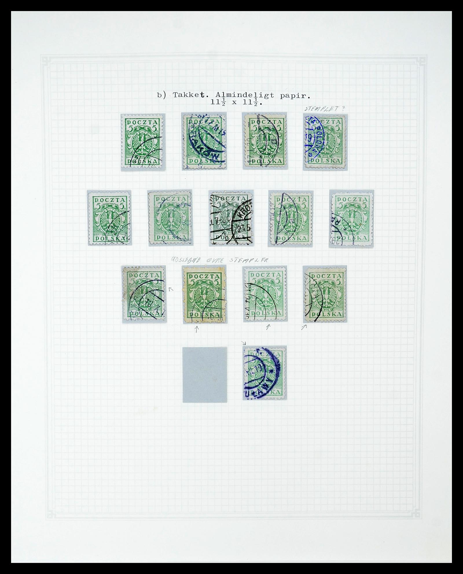 34564 084 - Postzegelverzameling 34564 Polen 1919-1928.