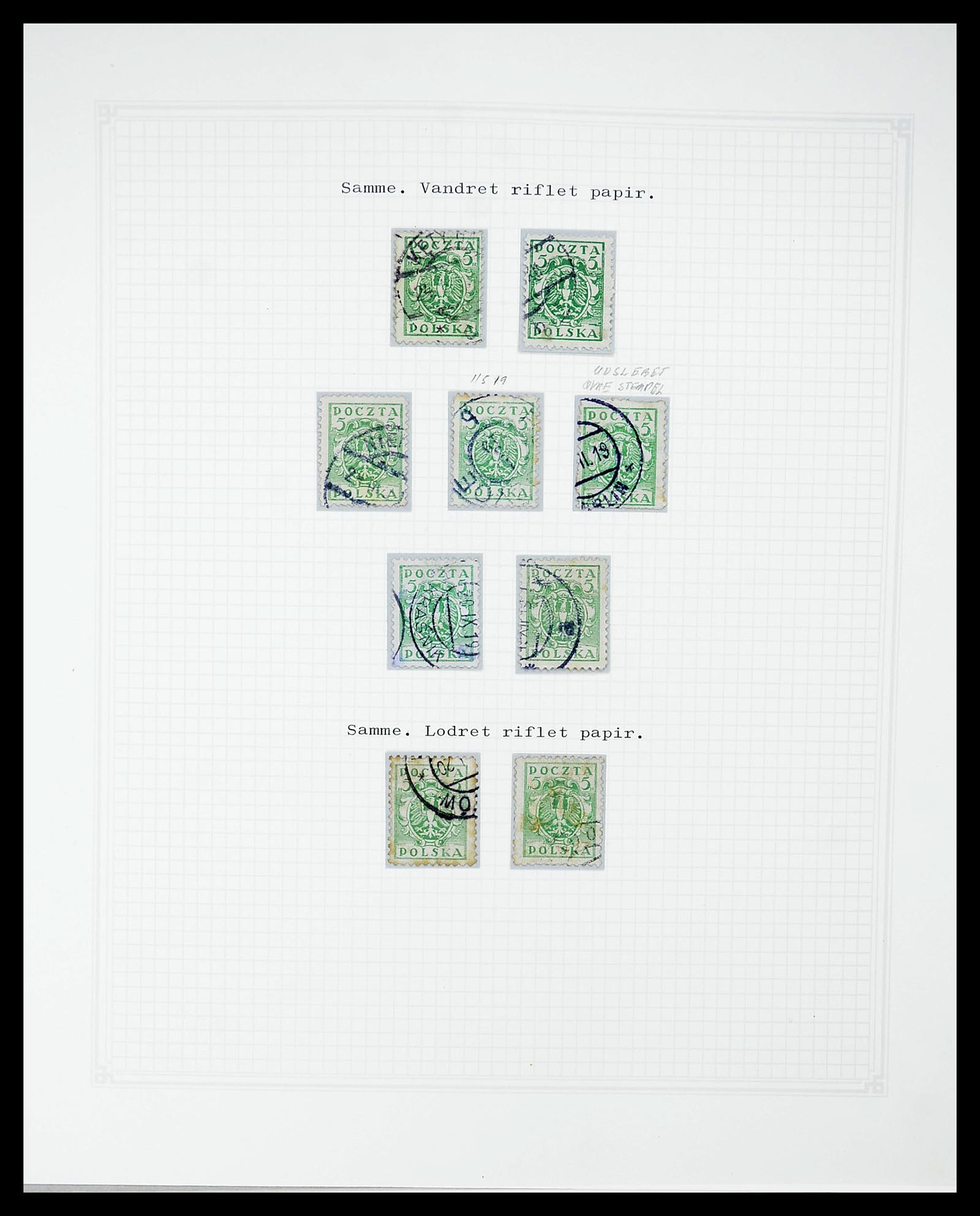 34564 085 - Postzegelverzameling 34564 Polen 1919-1928.