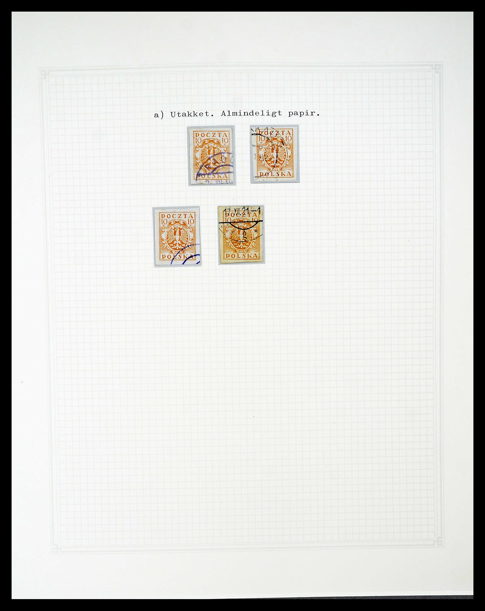 34564 086 - Postzegelverzameling 34564 Polen 1919-1928.