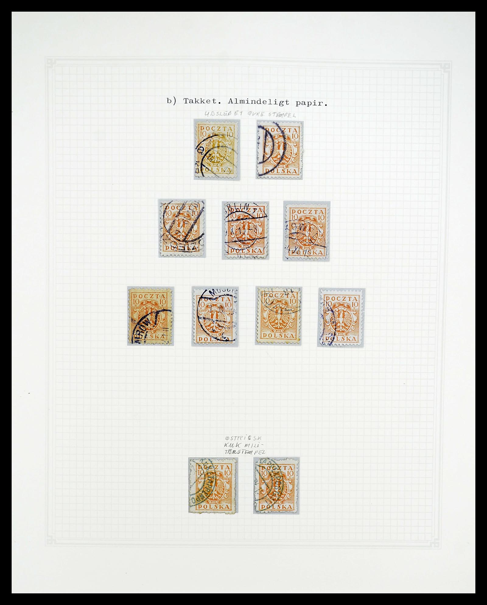 34564 088 - Postzegelverzameling 34564 Polen 1919-1928.