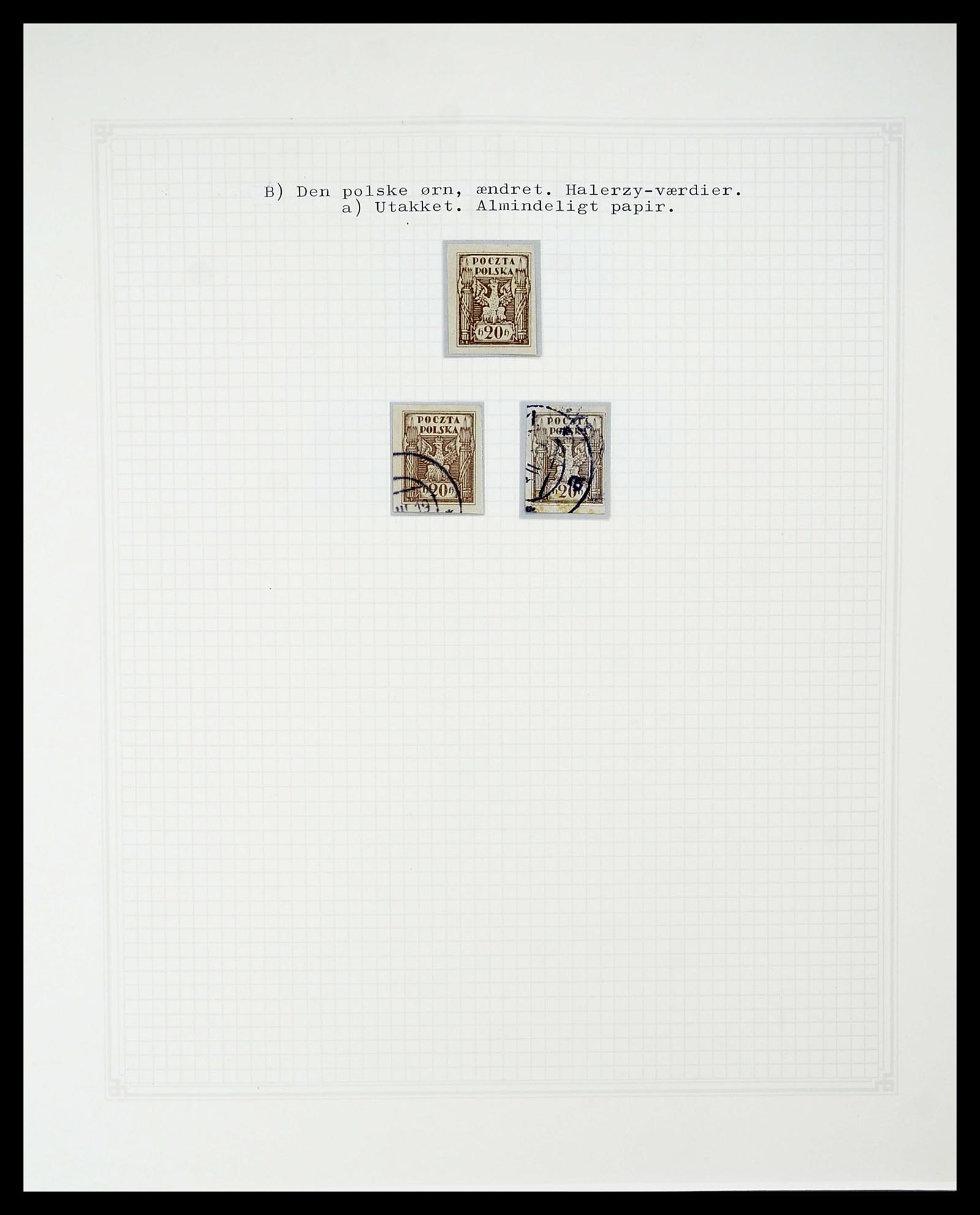 34564 094 - Postzegelverzameling 34564 Polen 1919-1928.